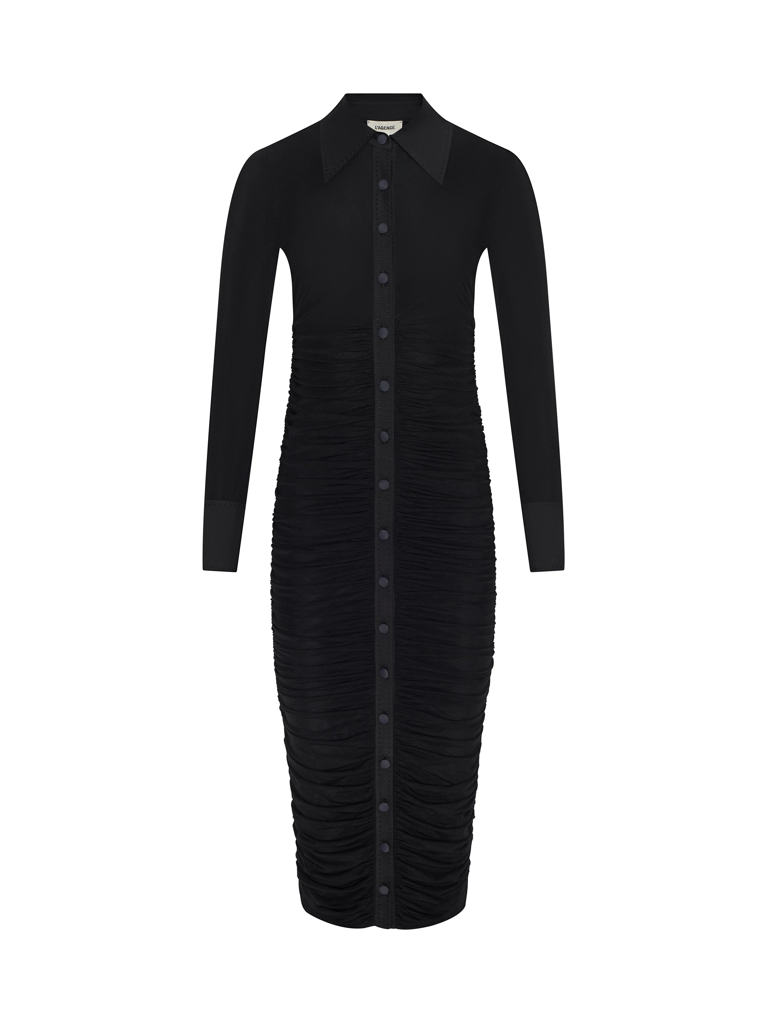 Adriana Ruched Midi Dress - Image 6