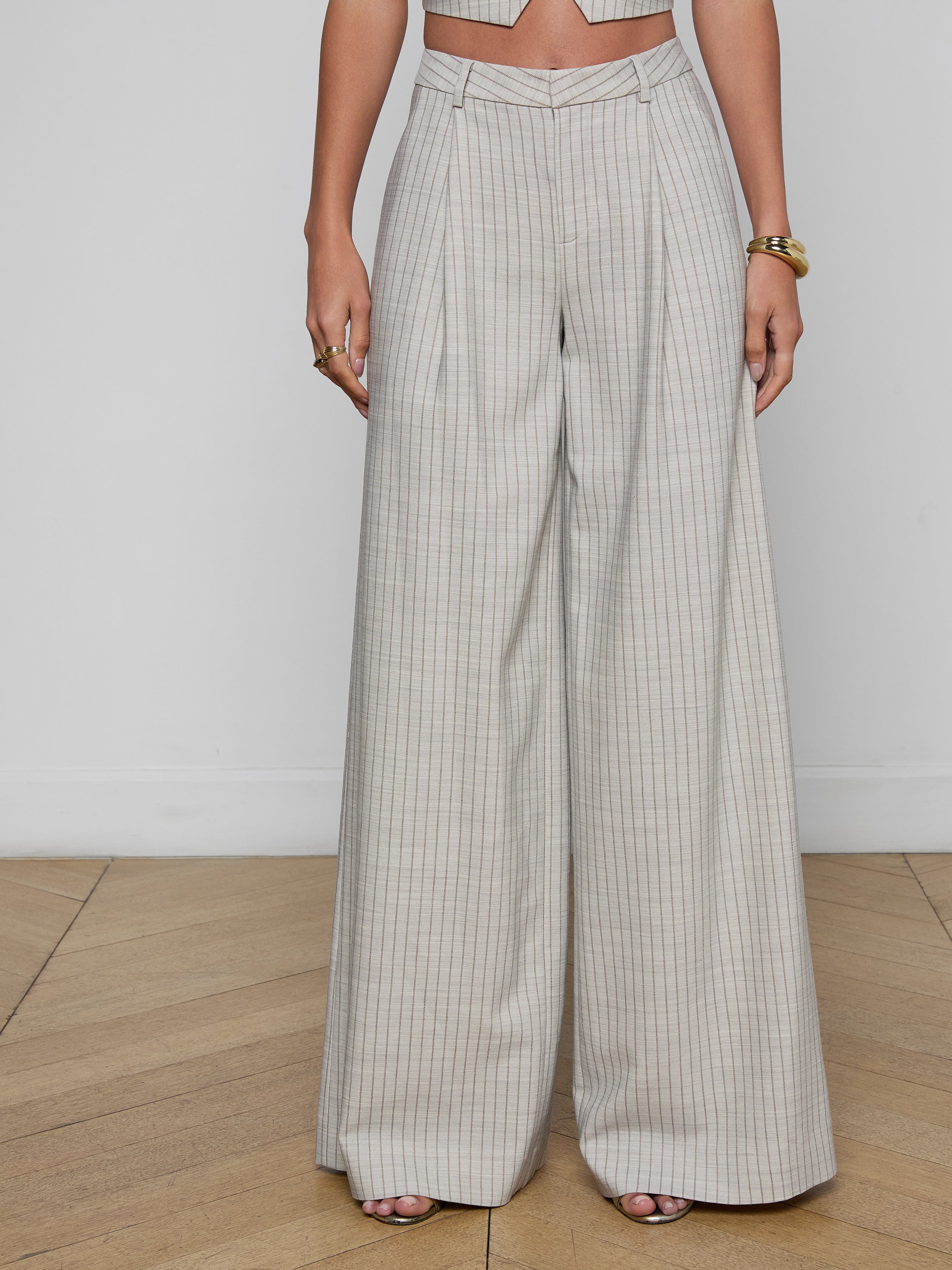 Allanah Pinstriped Trouser - Image 2