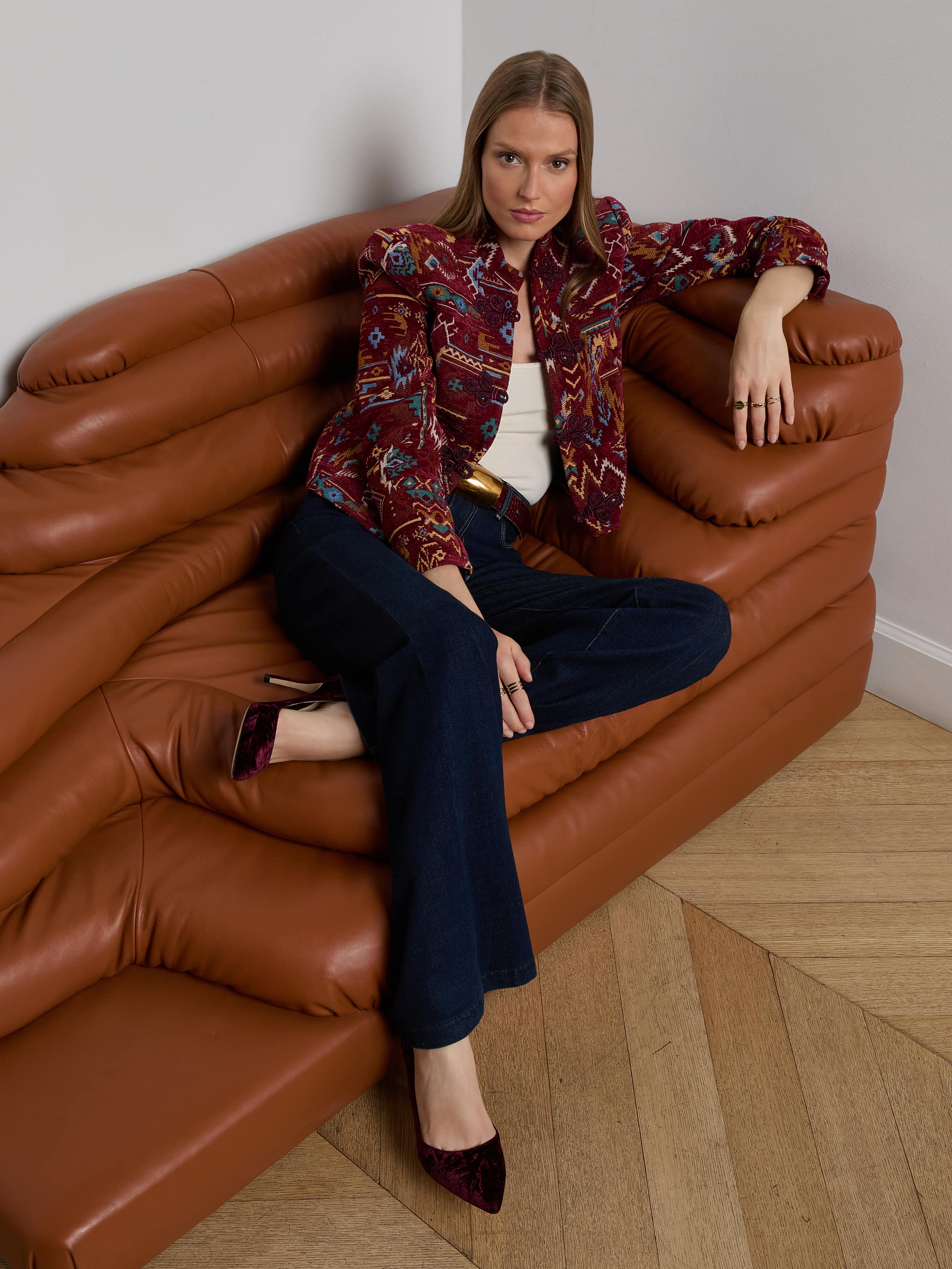 Asha Jacquard Jacket - Image 6