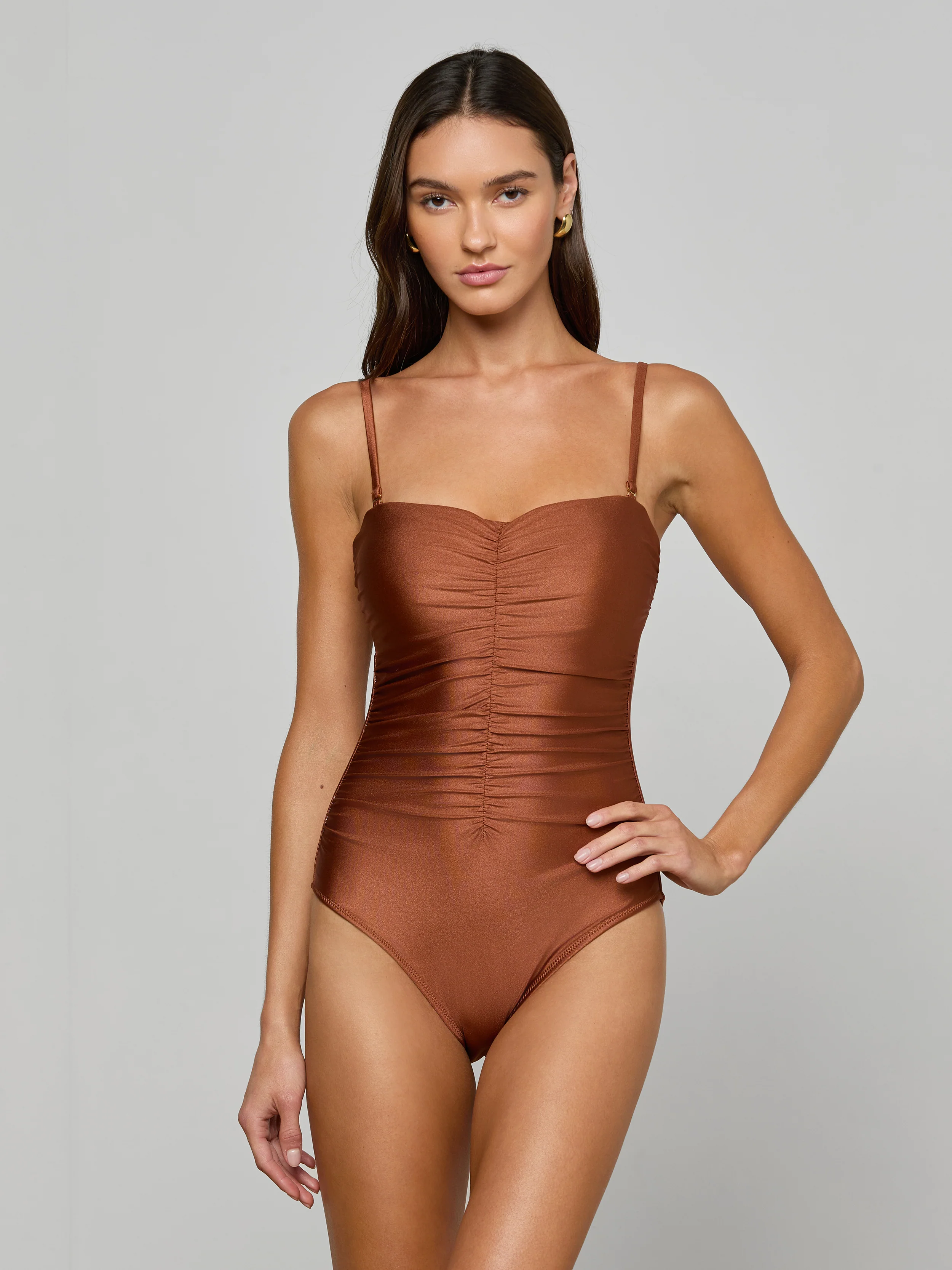 Aubrey Ruched One-Piece Swimsuit