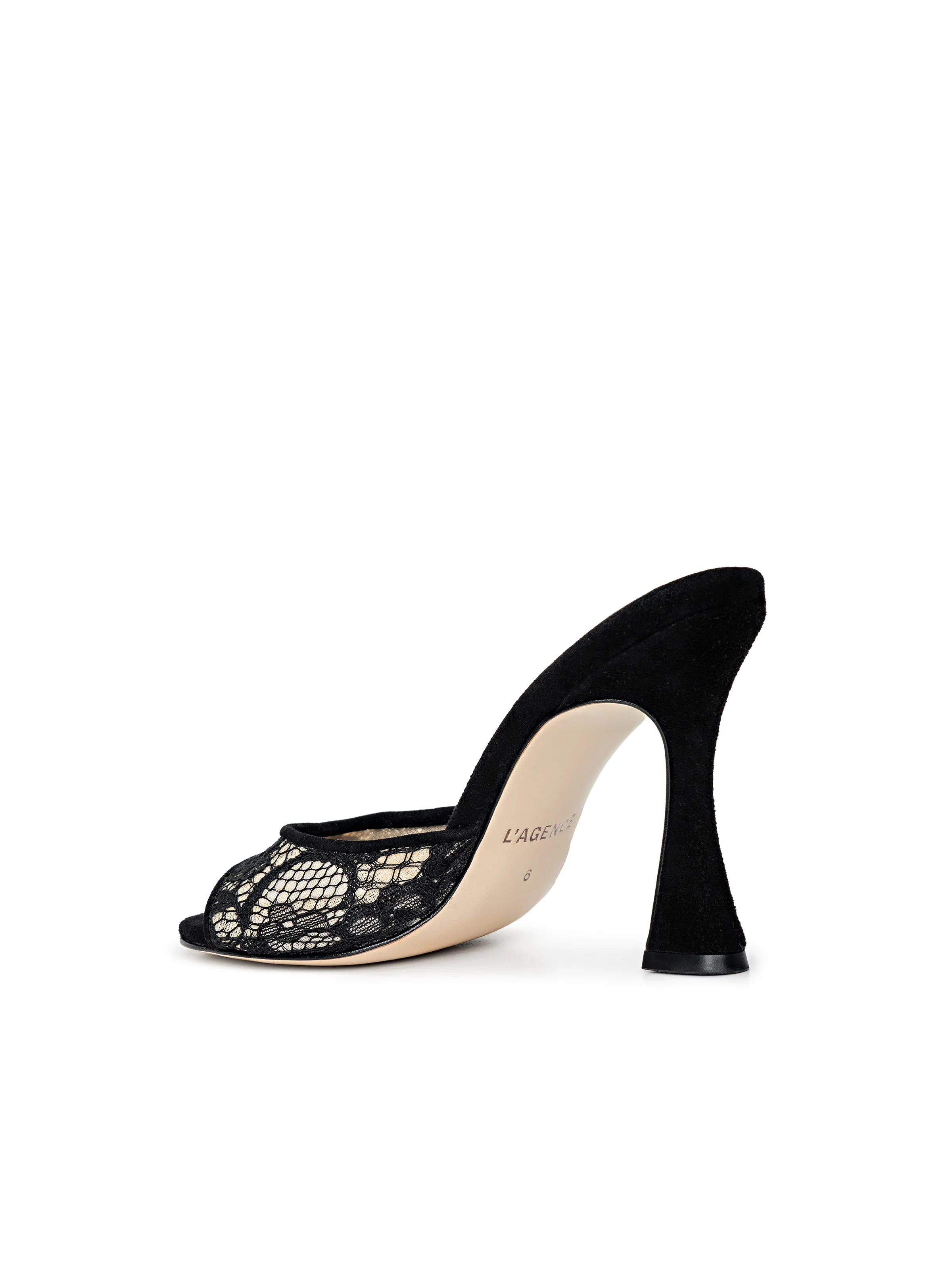 Avery Lace Open-Toe Mule - Image 4