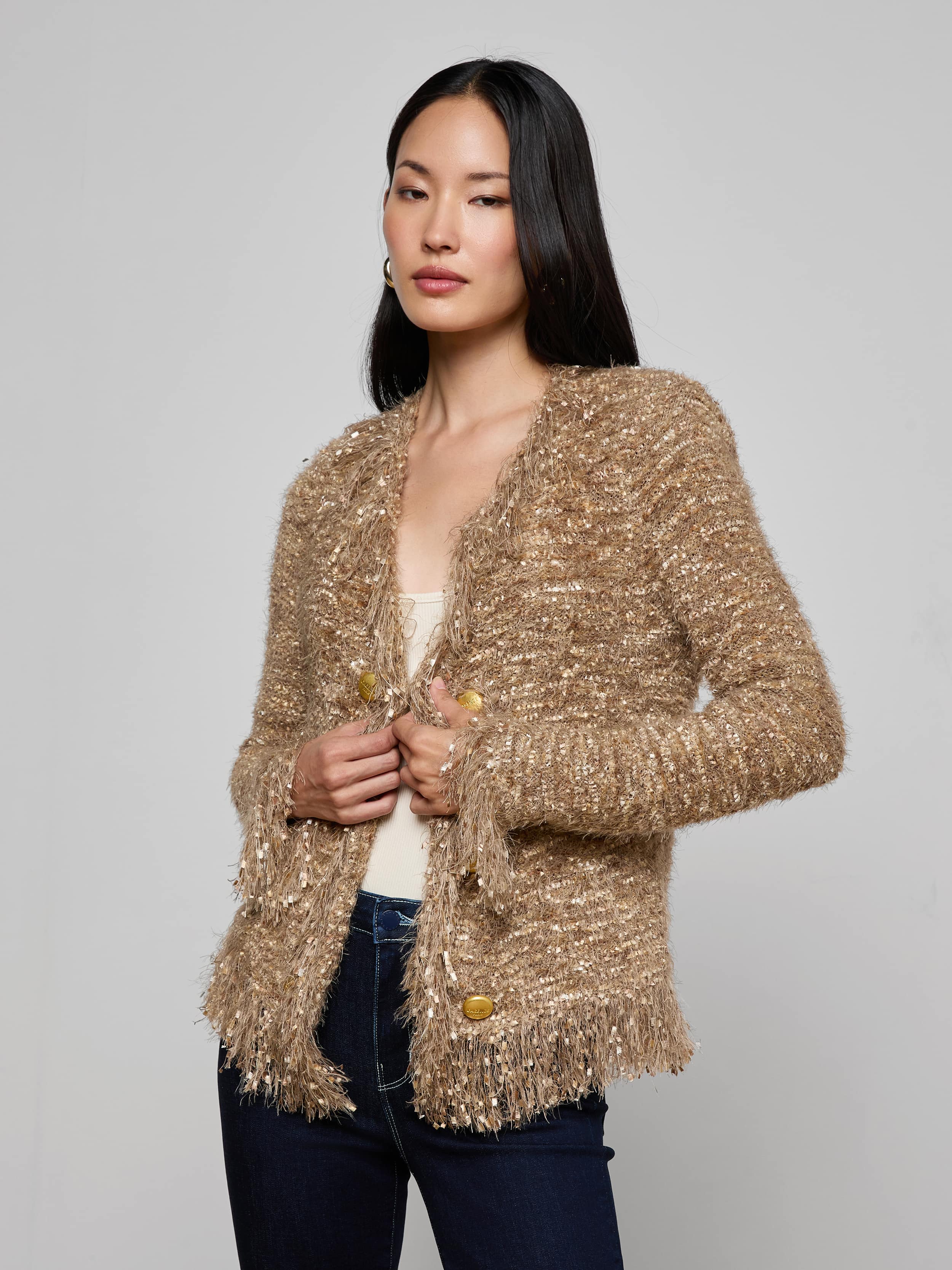 Azure Fringe Cardigan Blazer - Image 2