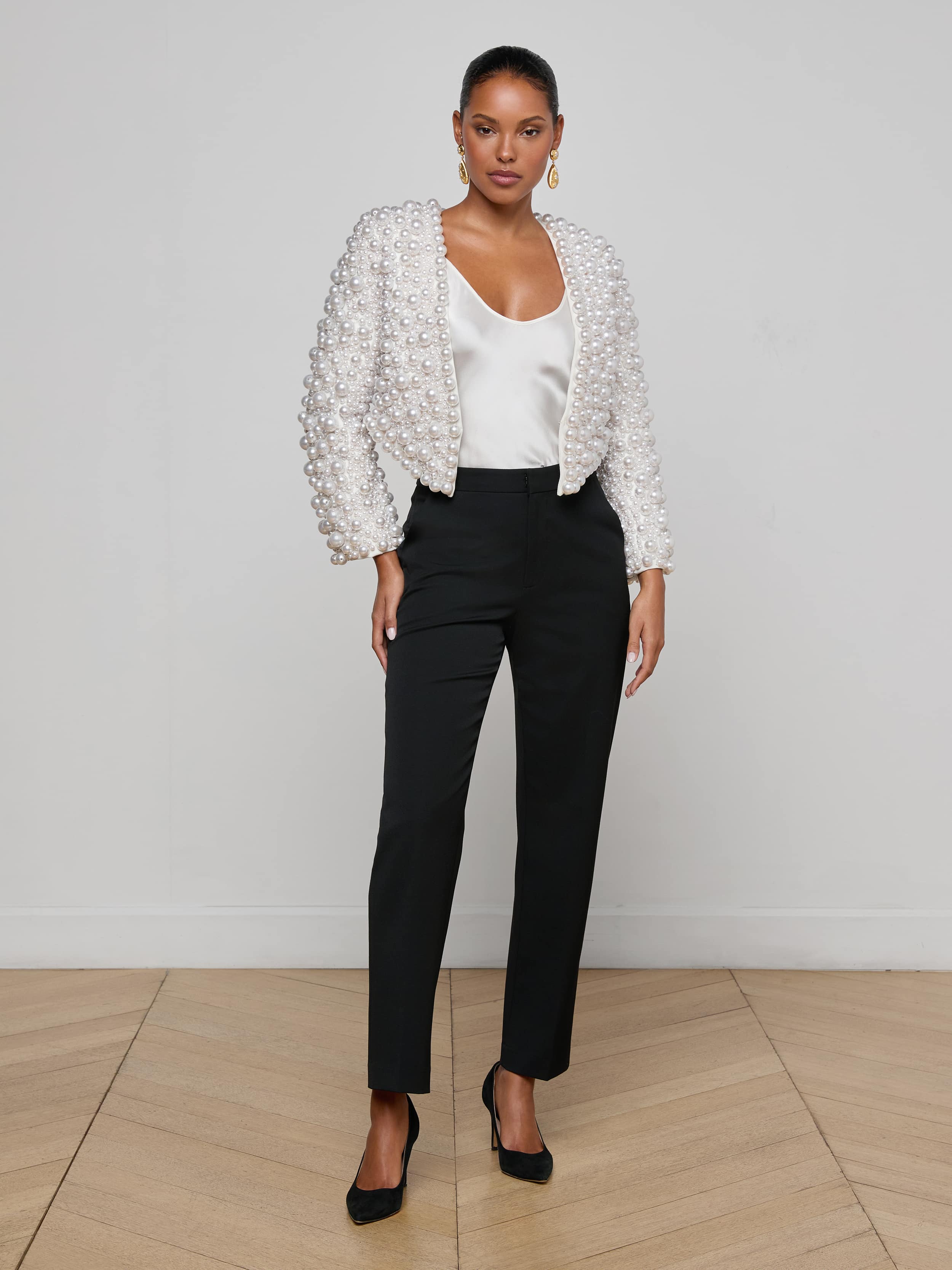 Belle Oversized Pearl Jacket - Image 4