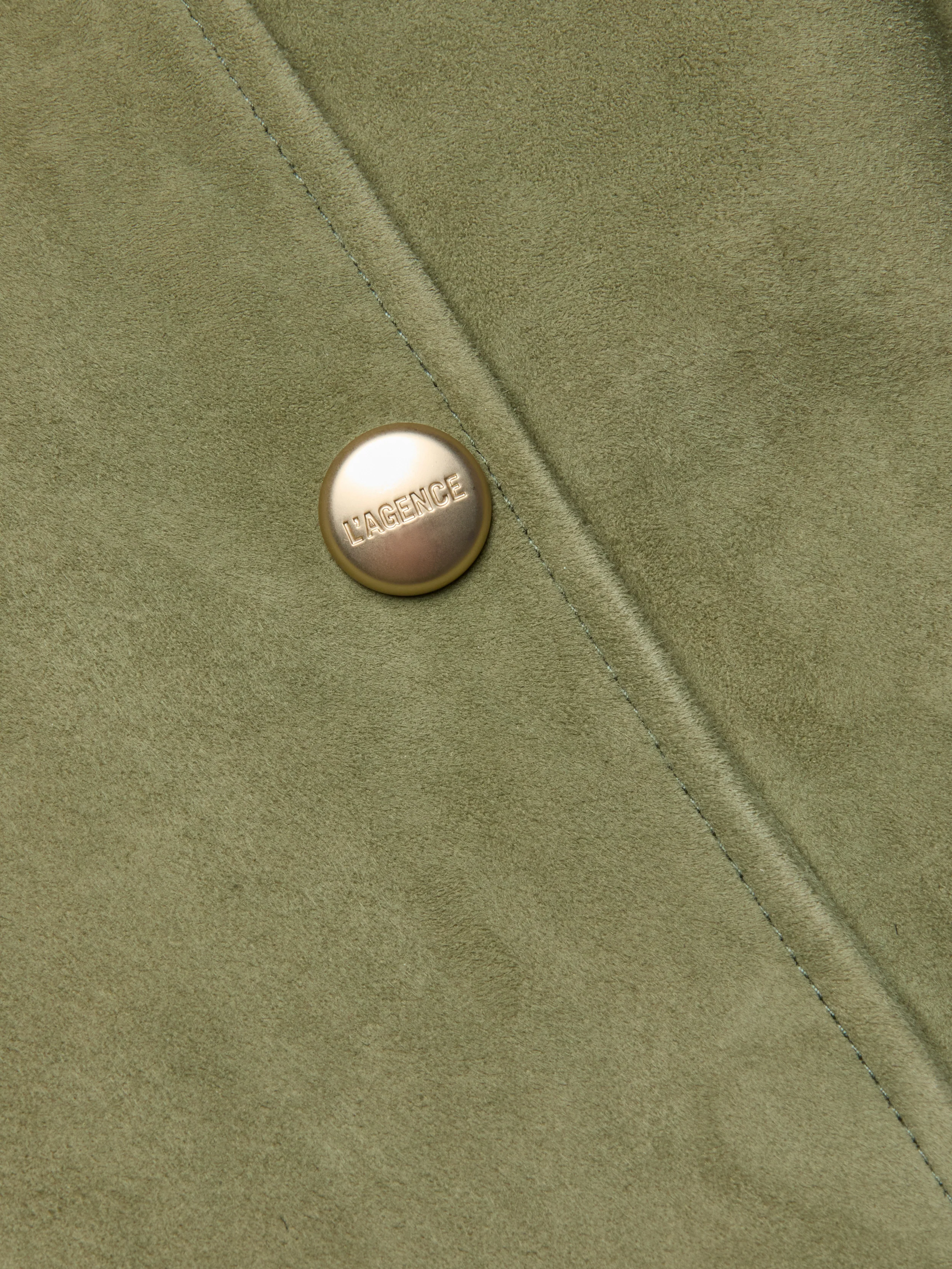 Celina Suede Trench Coat - Image 7