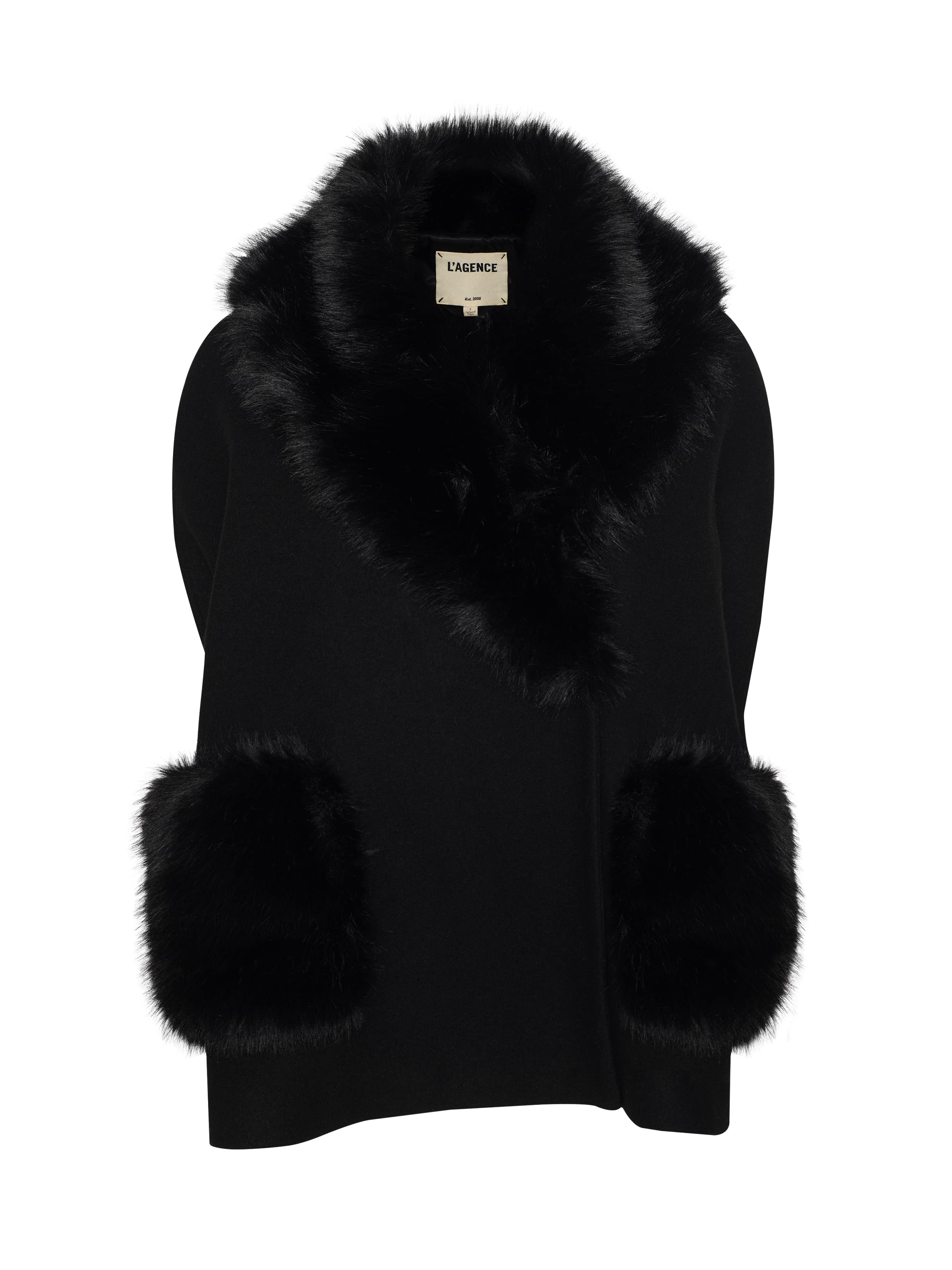 Chana Faux Fur Cape - Image 6