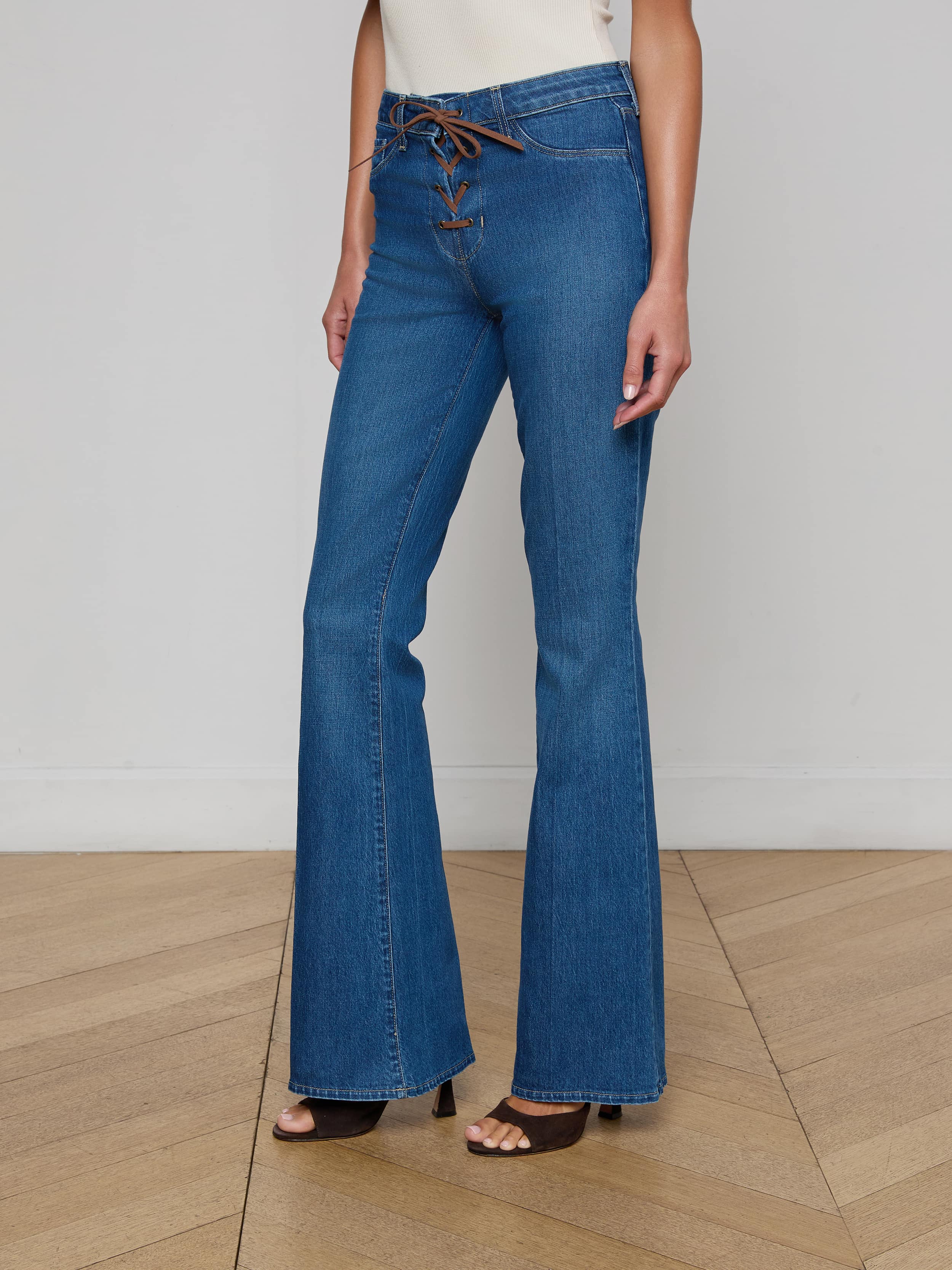 Charis Lace-Up Jean - Image 3