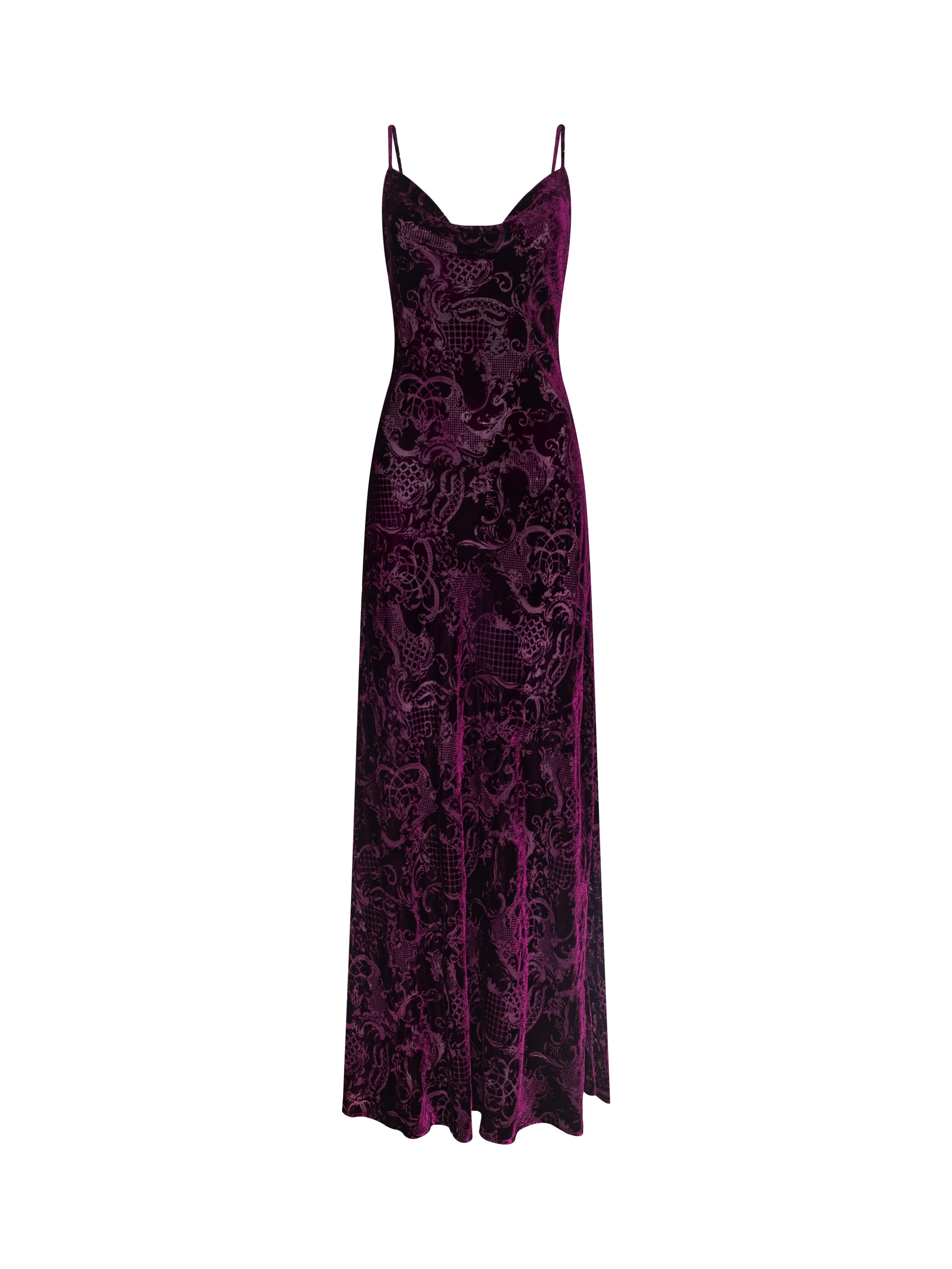 Christine Burnout Velvet Dress - Image 5