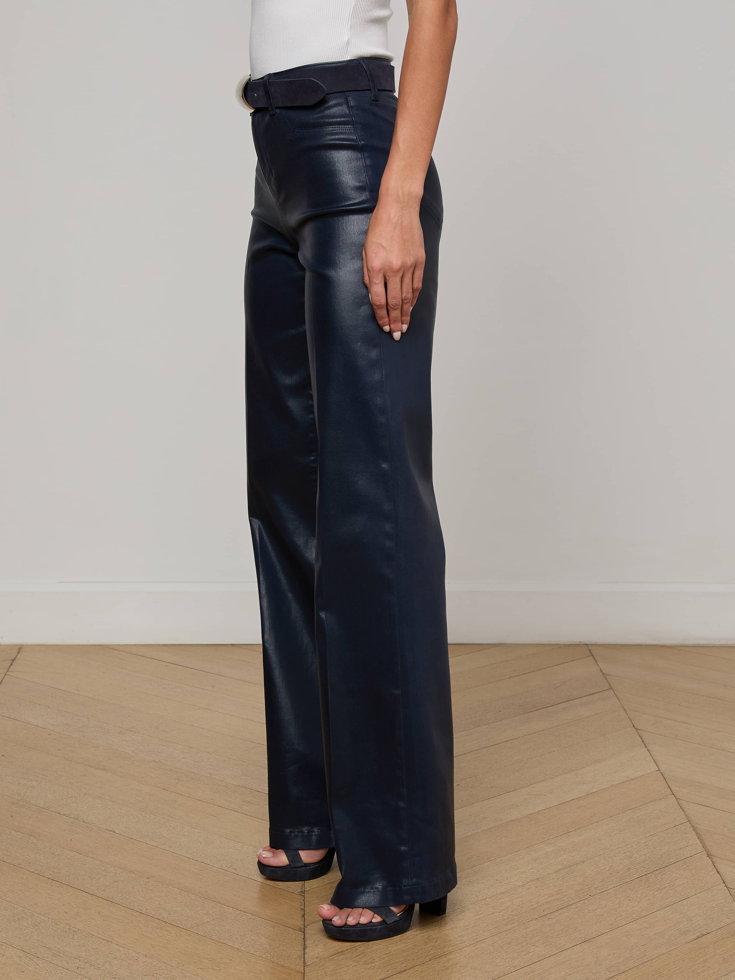 Clayton Coated Wide-Leg Jean - Image 4