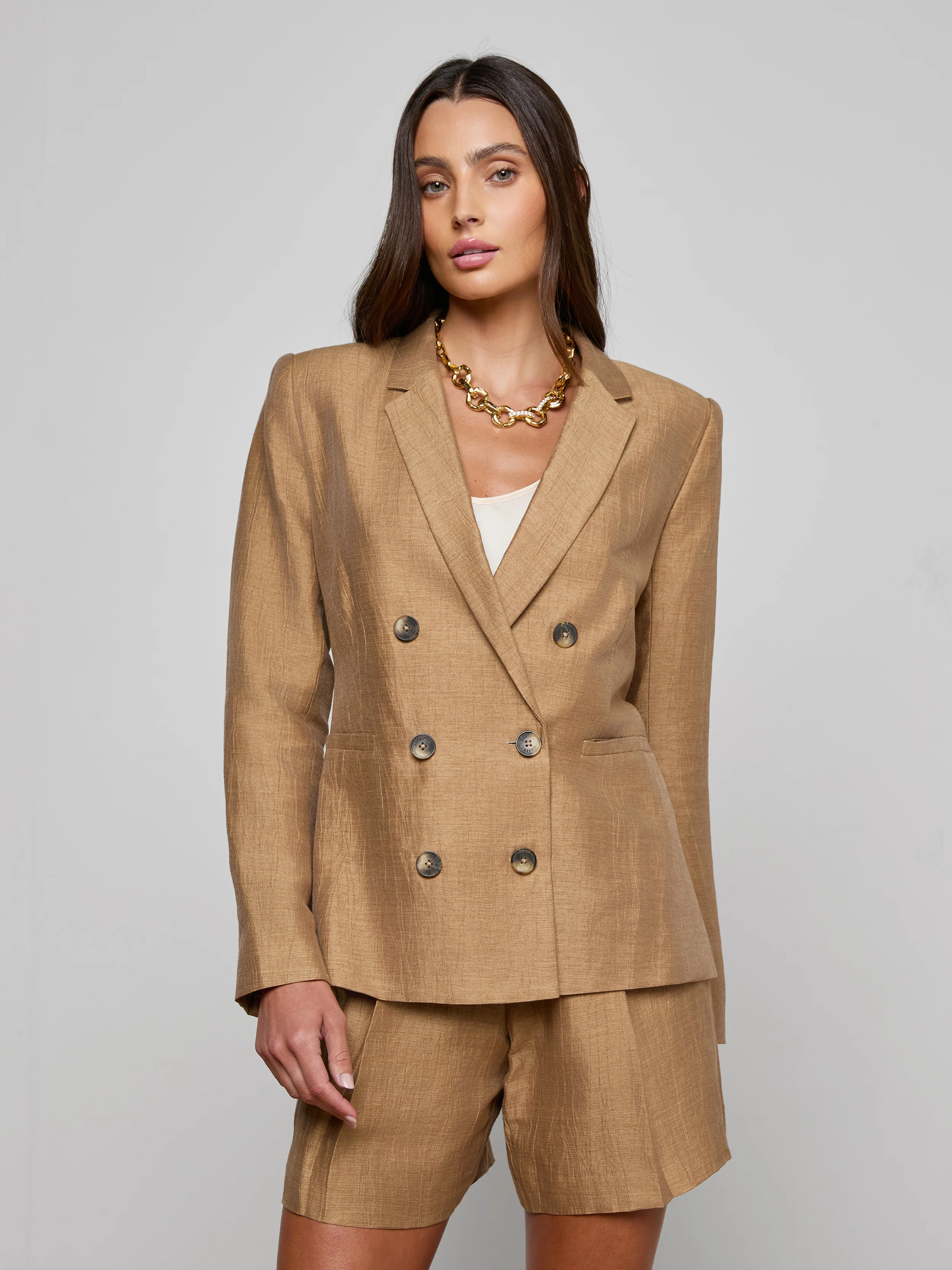 Colin Linen-Blend Blazer