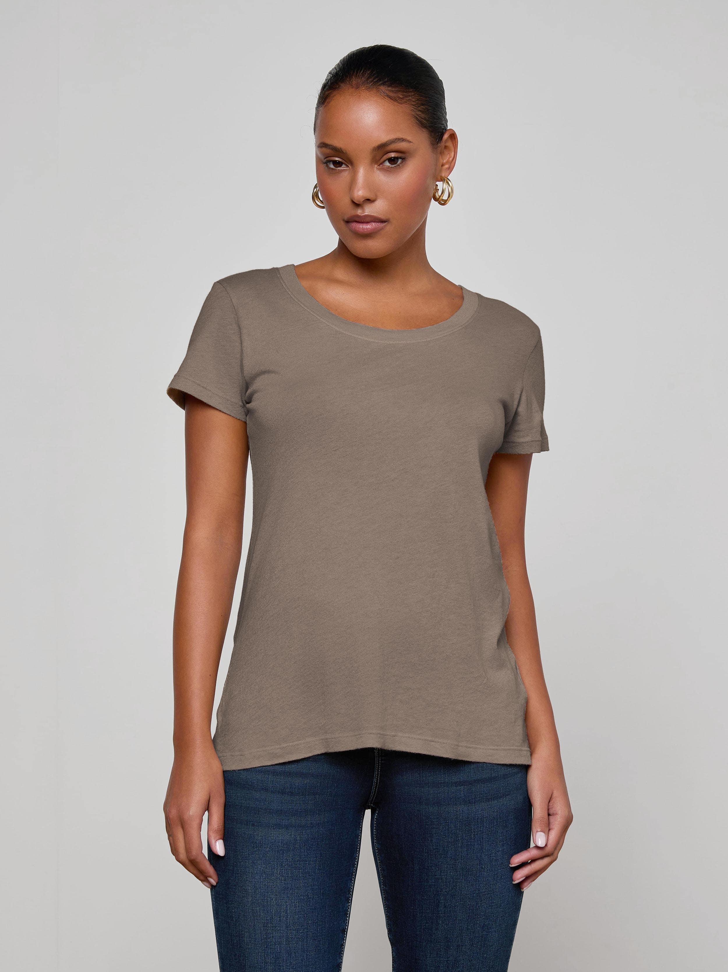 Cory Cotton Scoopneck Tee - Image 3