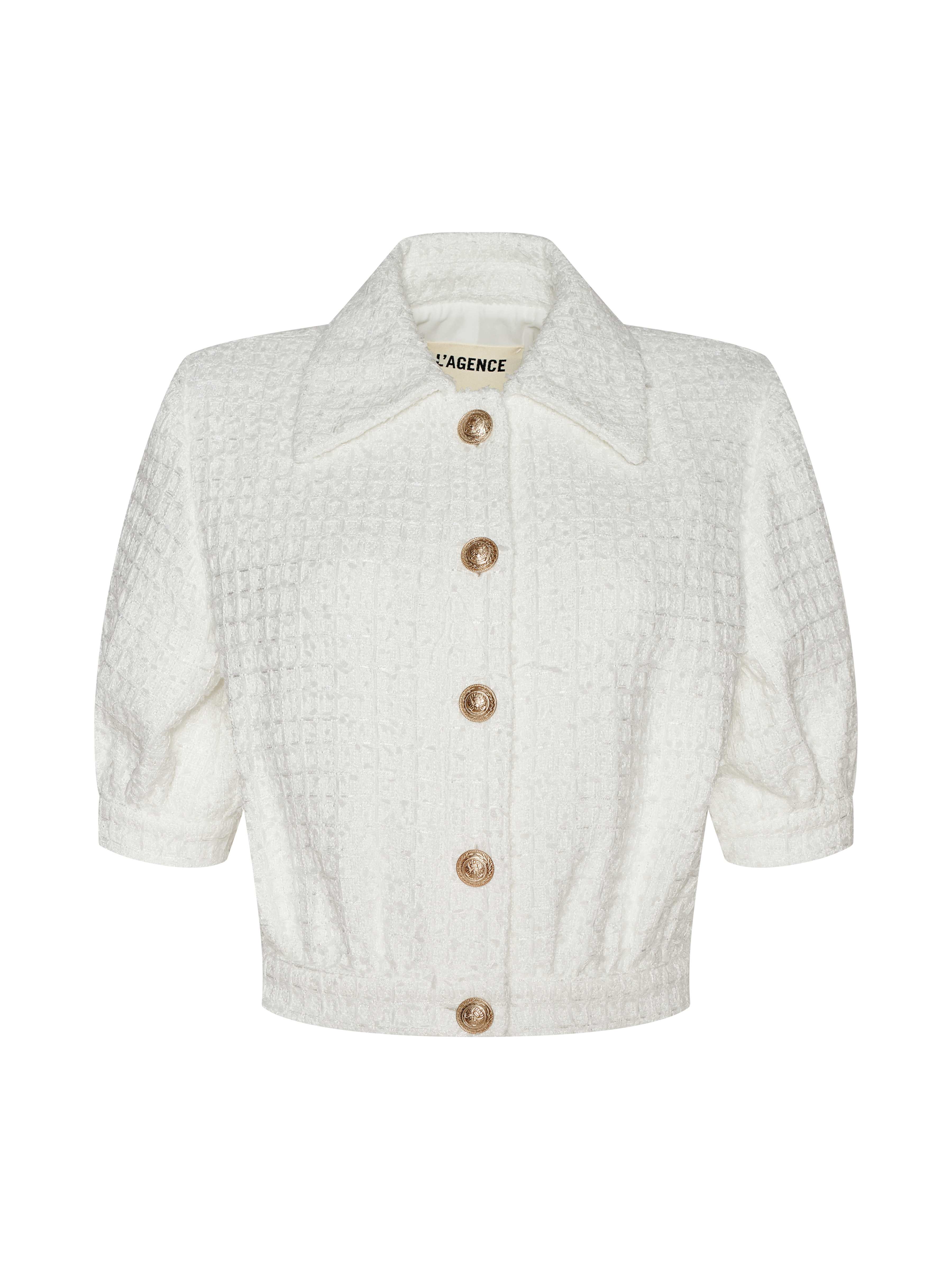 Cove Cropped Tweed Jacket - Image 8
