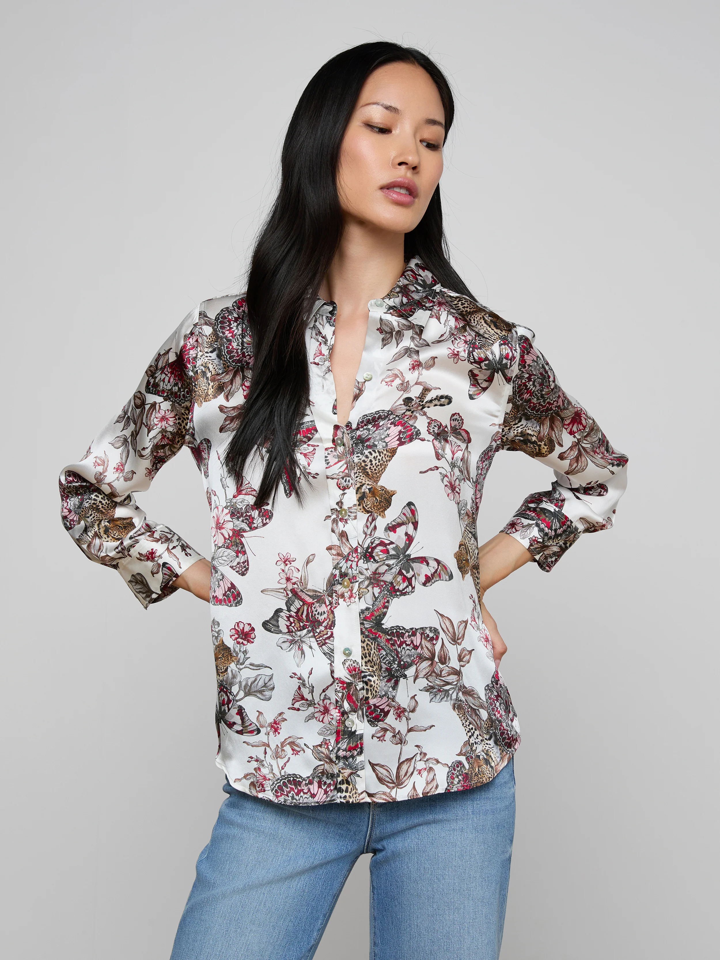 Dani Silk Blouse - Image 2