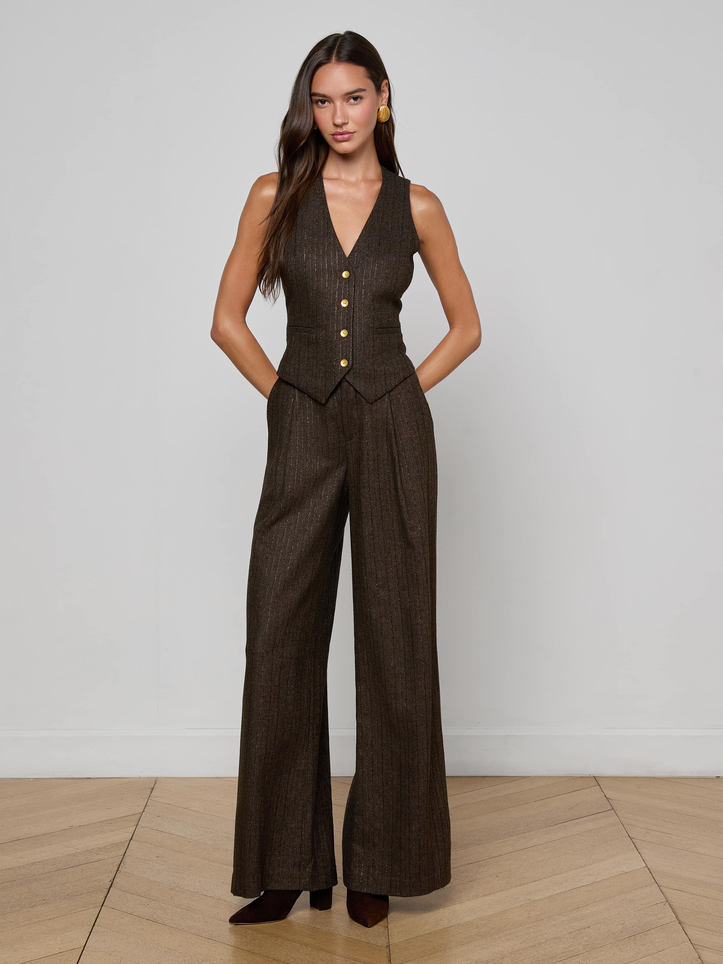 Drina Pinstriped Vest - Image 3
