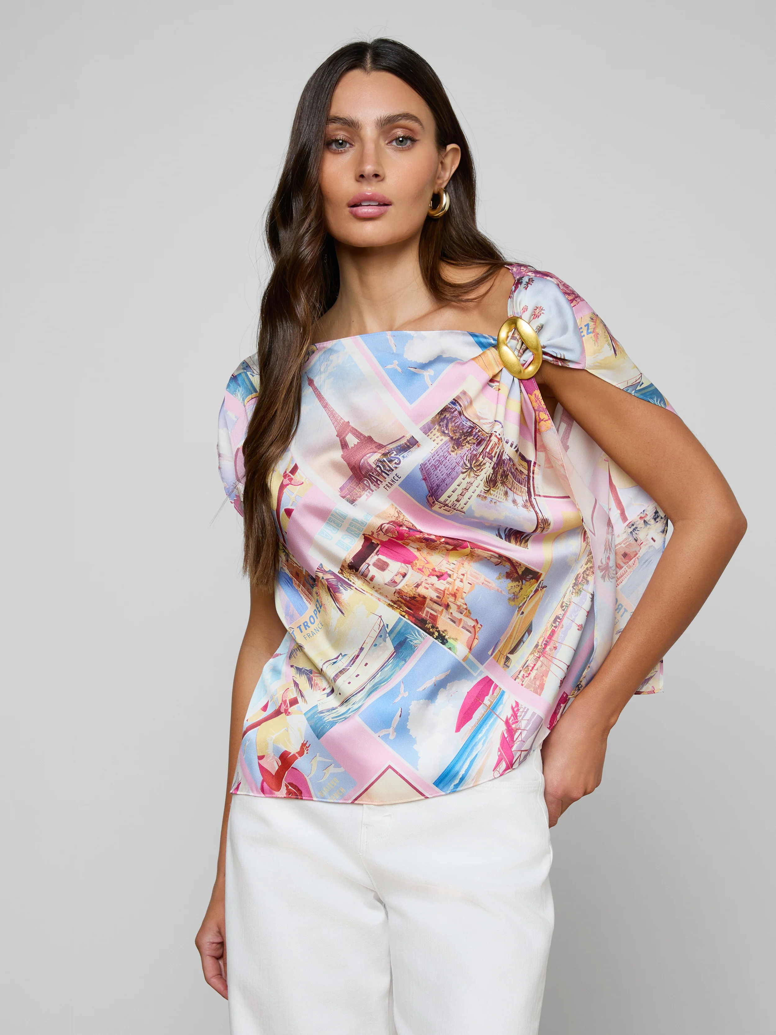 Driselle Scarf Top