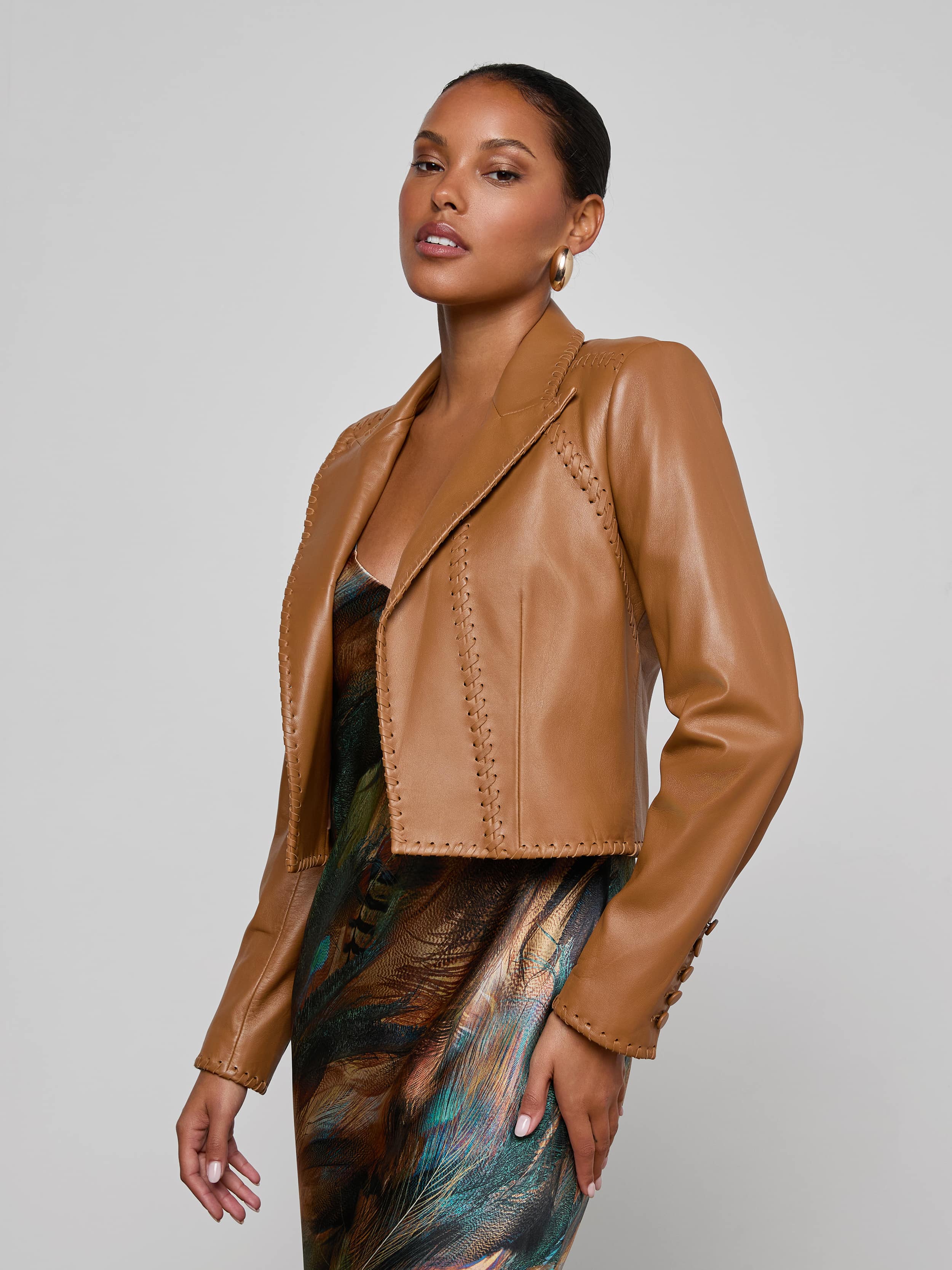 Dulcie Leather Blazer - Image 3