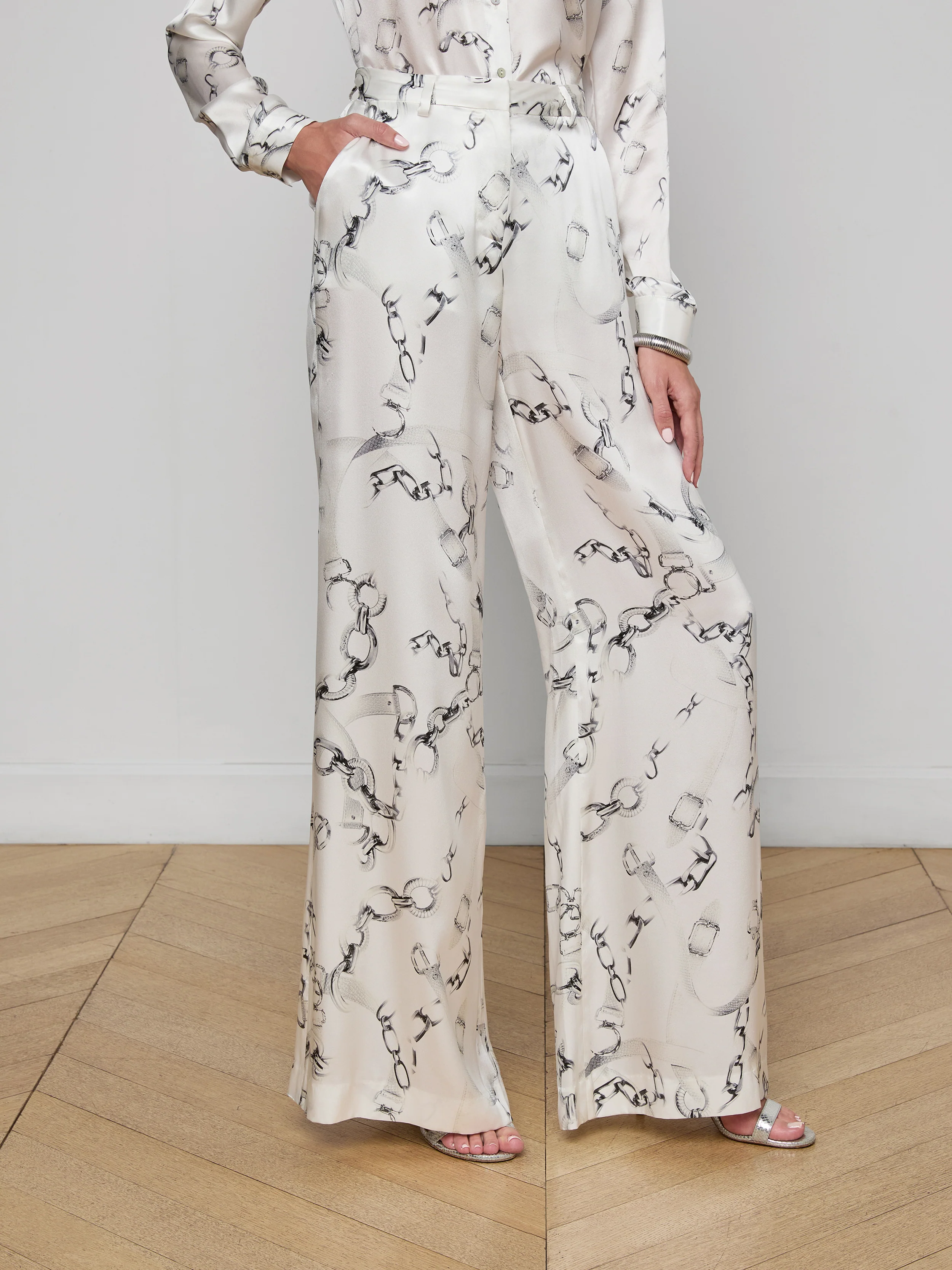 Gavin Silk Wide-Leg Pant - Image 3
