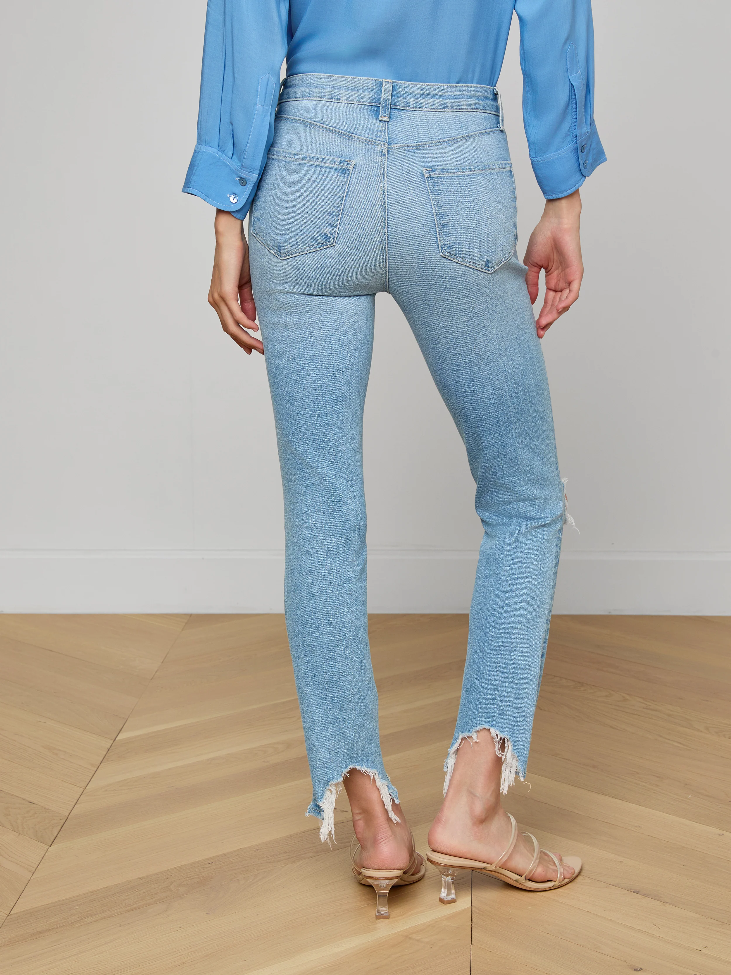 High Line Distressed Skinny Jean - Image 4