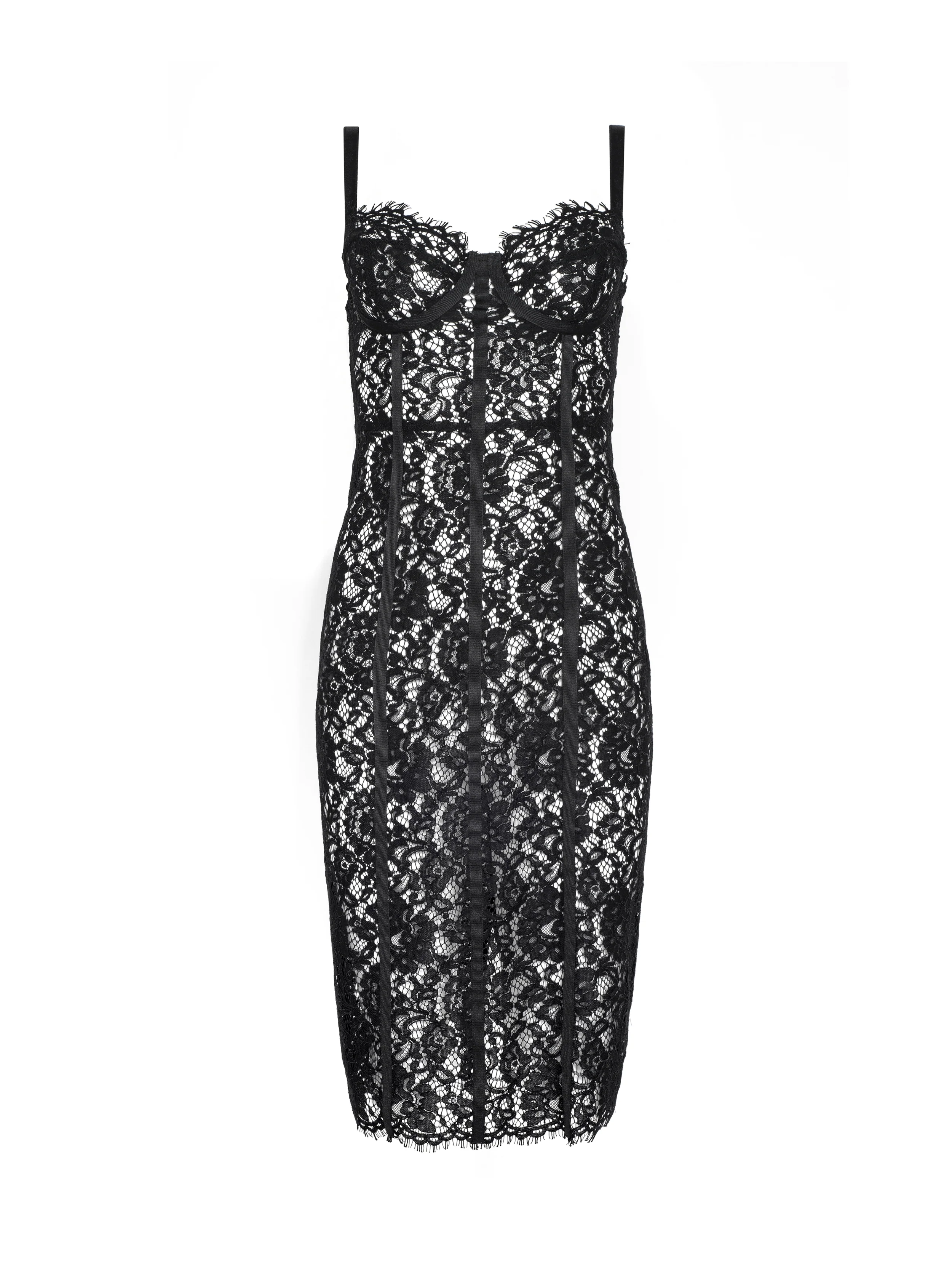 Jennifer Lace Midi Dress - Image 6