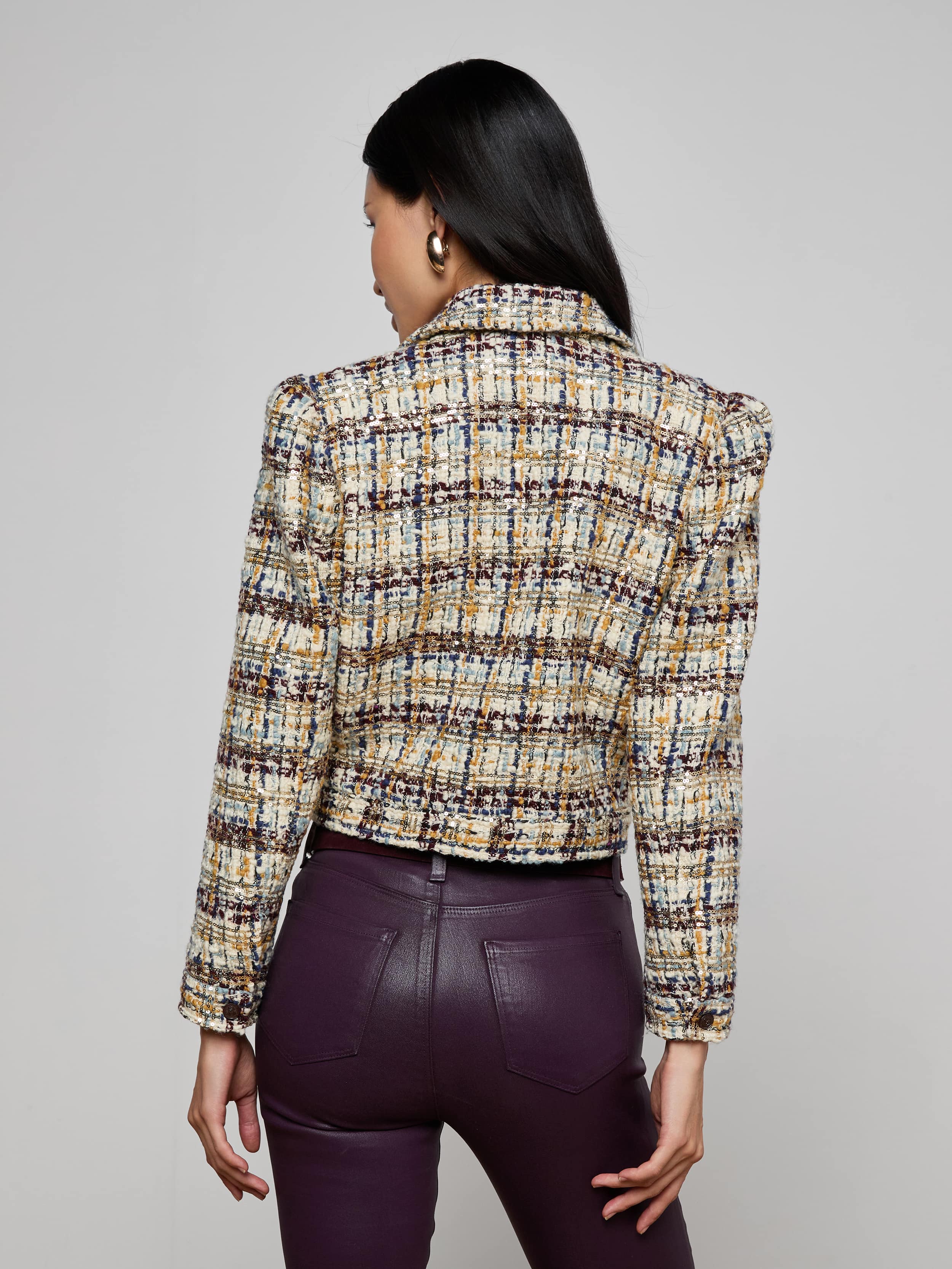 Kasey Sequined Tweed Jacket - Image 4