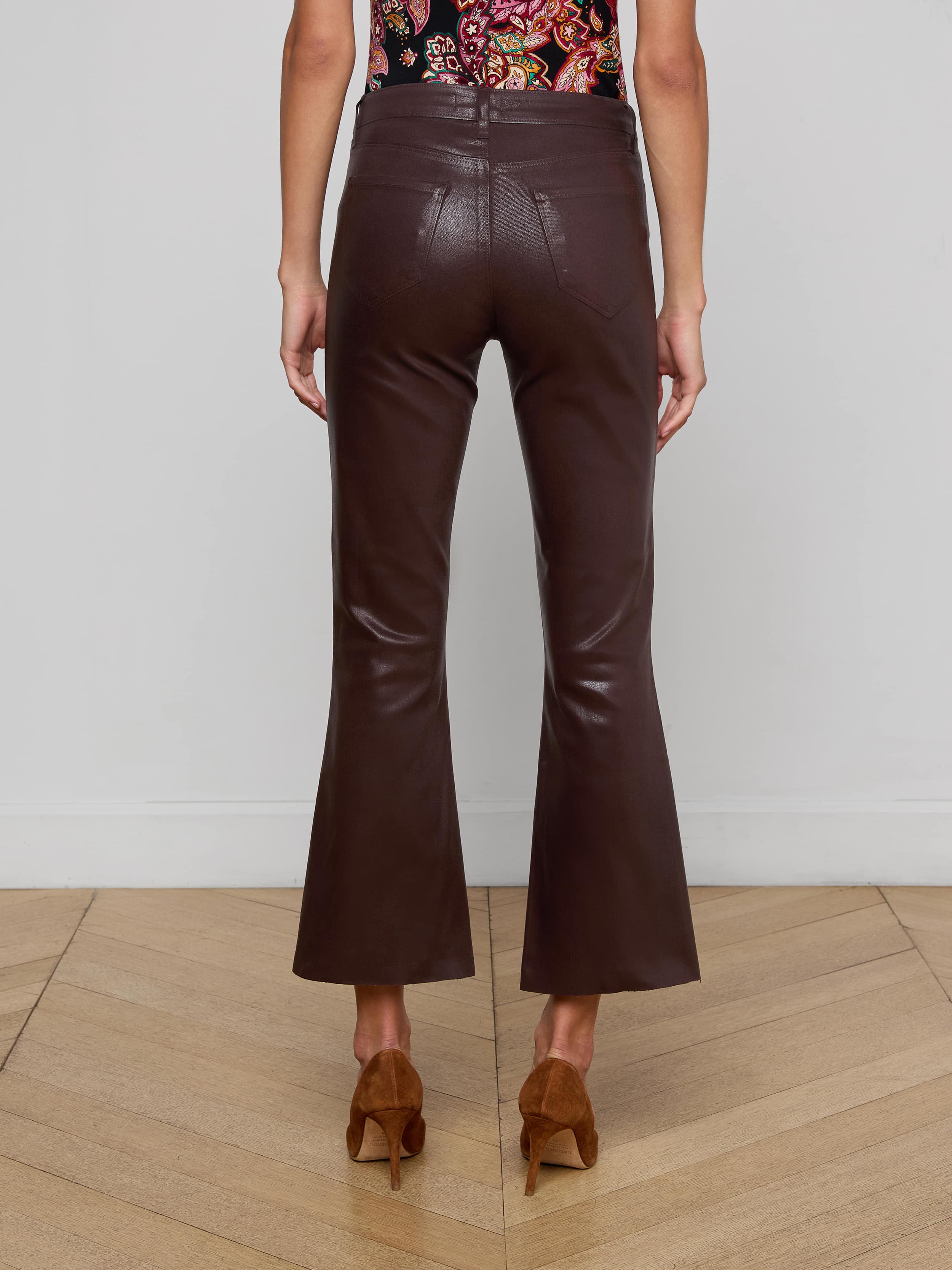 Kendra Coated Cropped Flare Jean - Image 4