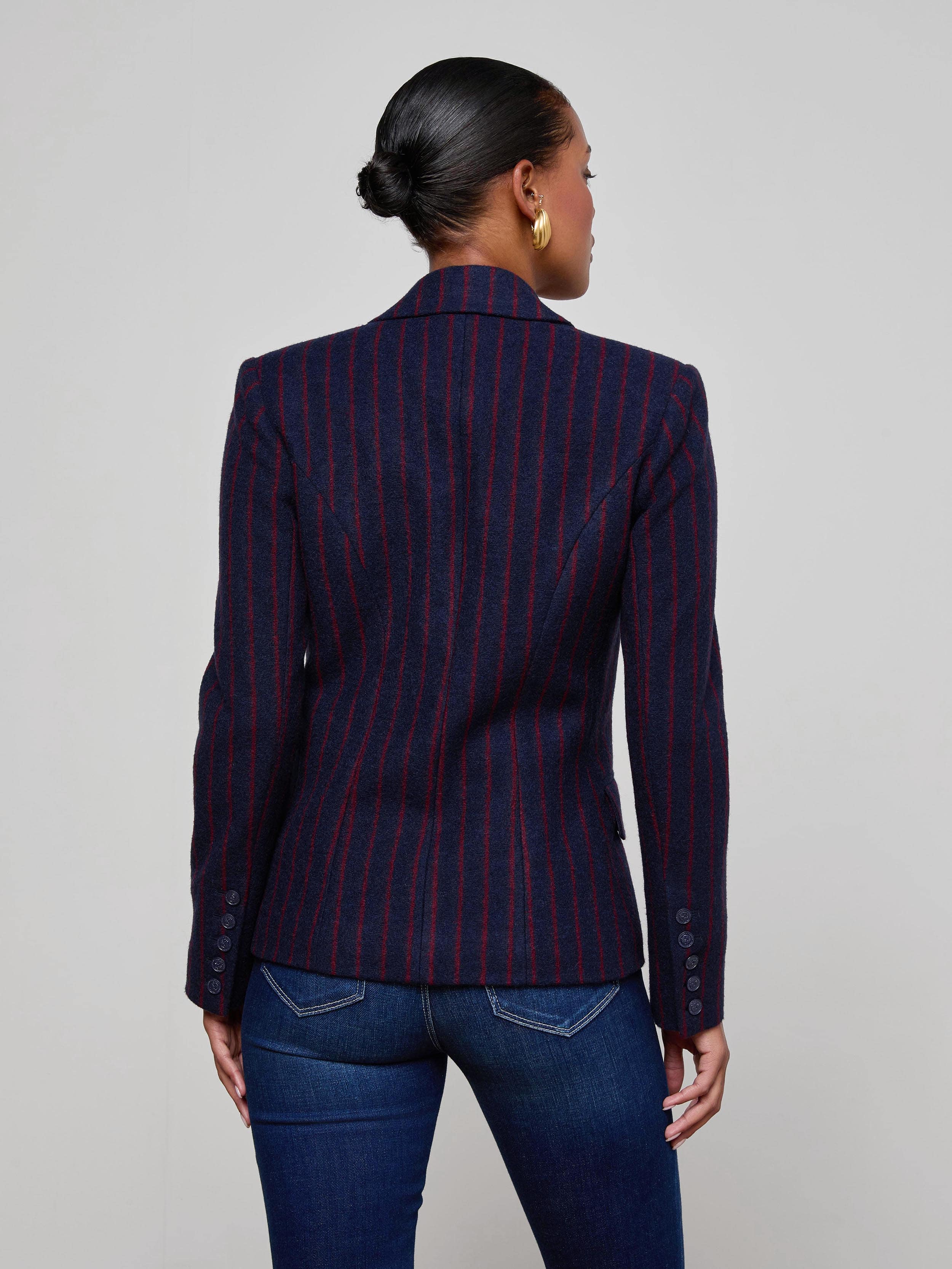 Kenzie Pinstriped Blazer - Image 4