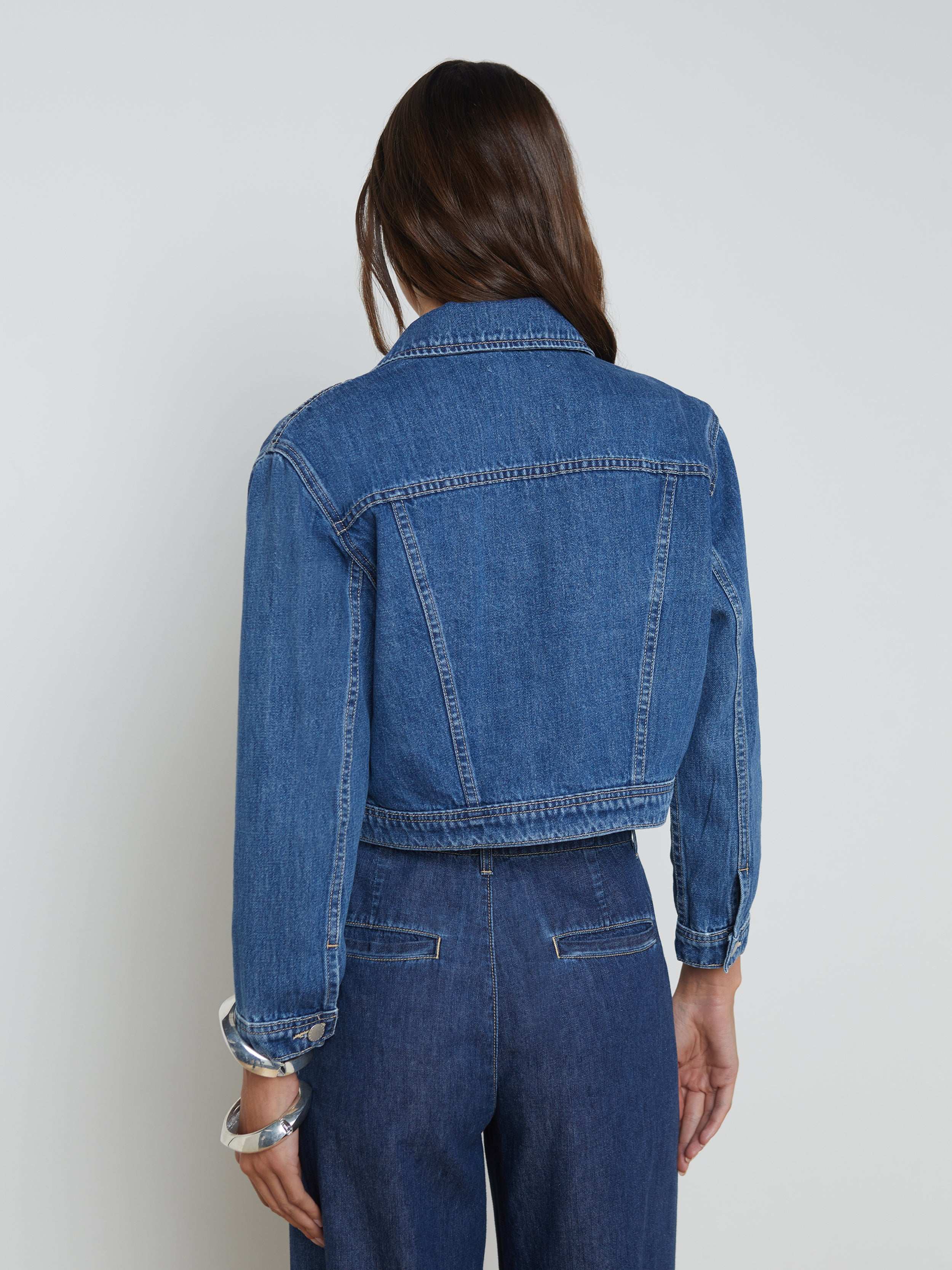 Koda Cropped Jean Jacket - Image 5