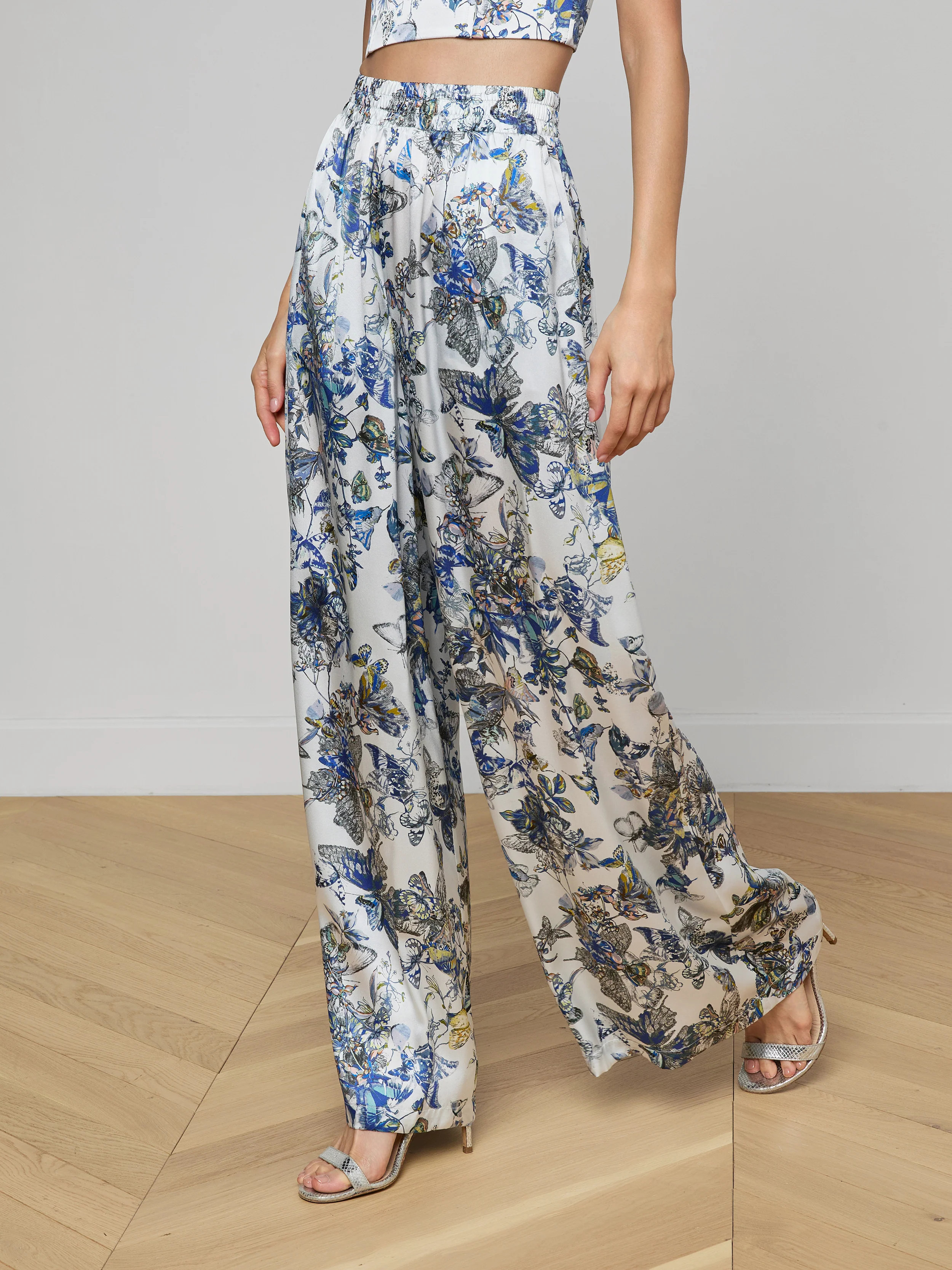 Lillian Silk Wide-Leg Pant - Image 4