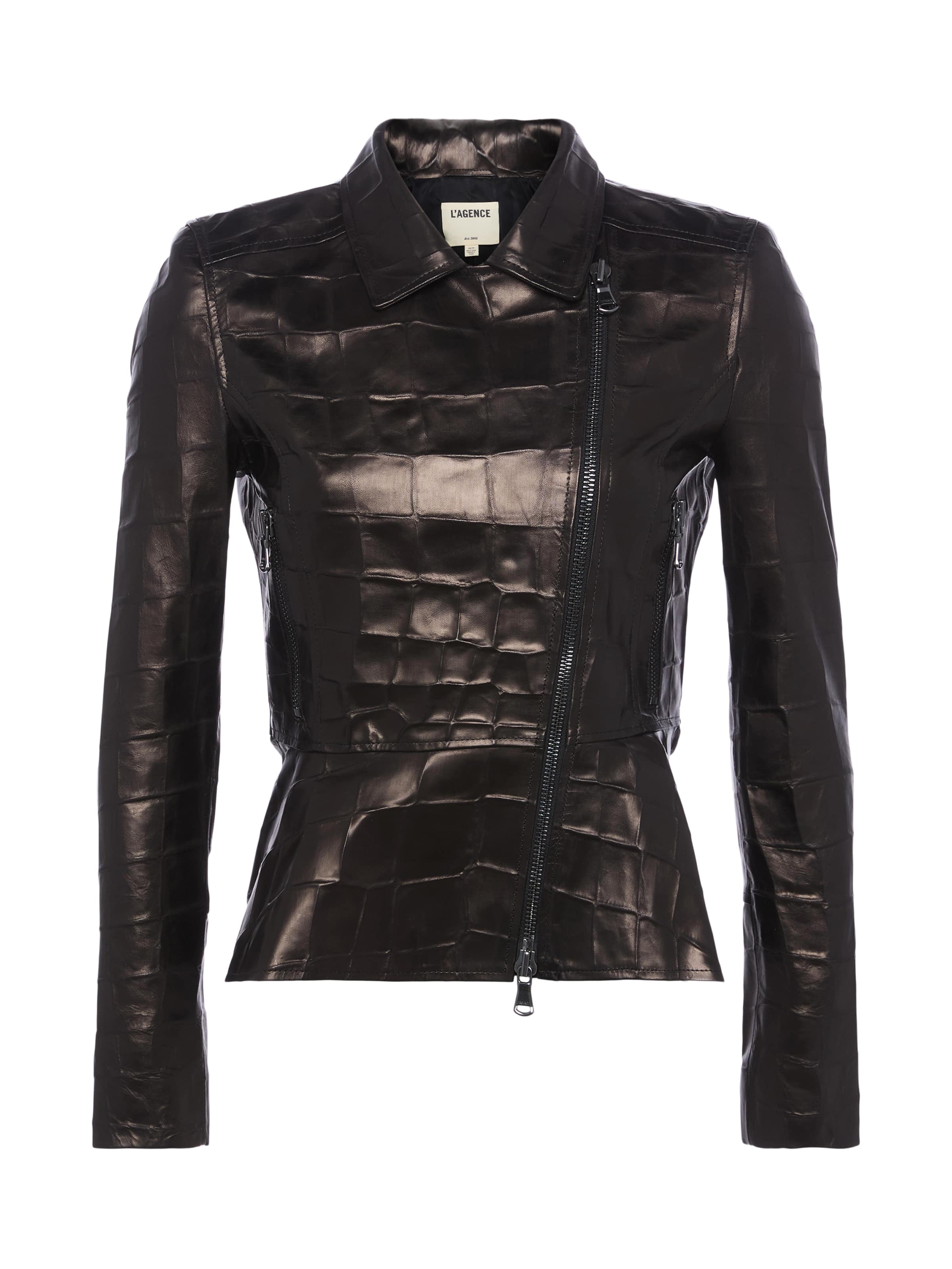 Lyric Leather Peplum Jacket - Image 7