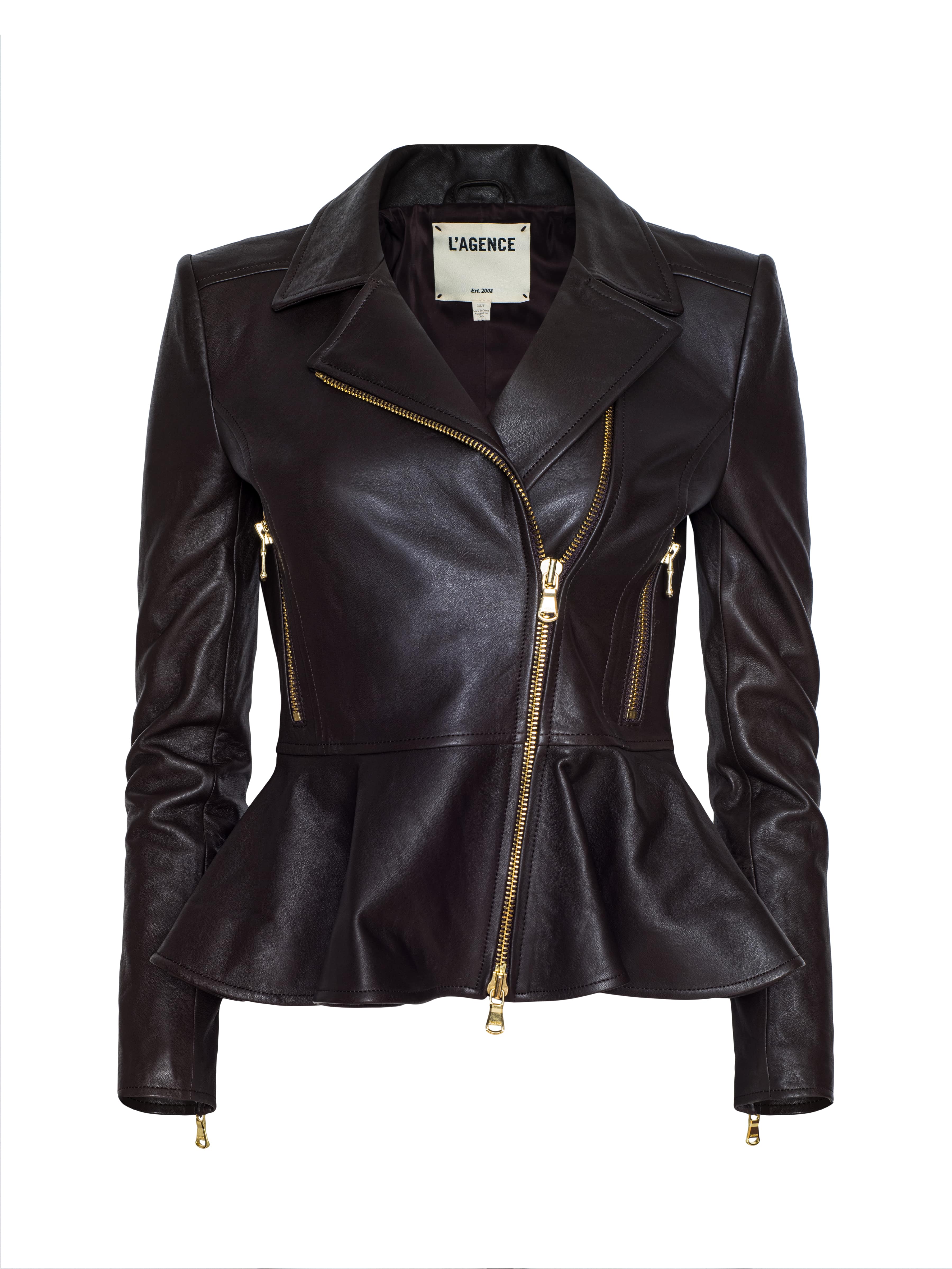 Lyric Leather Peplum Jacket - Image 6