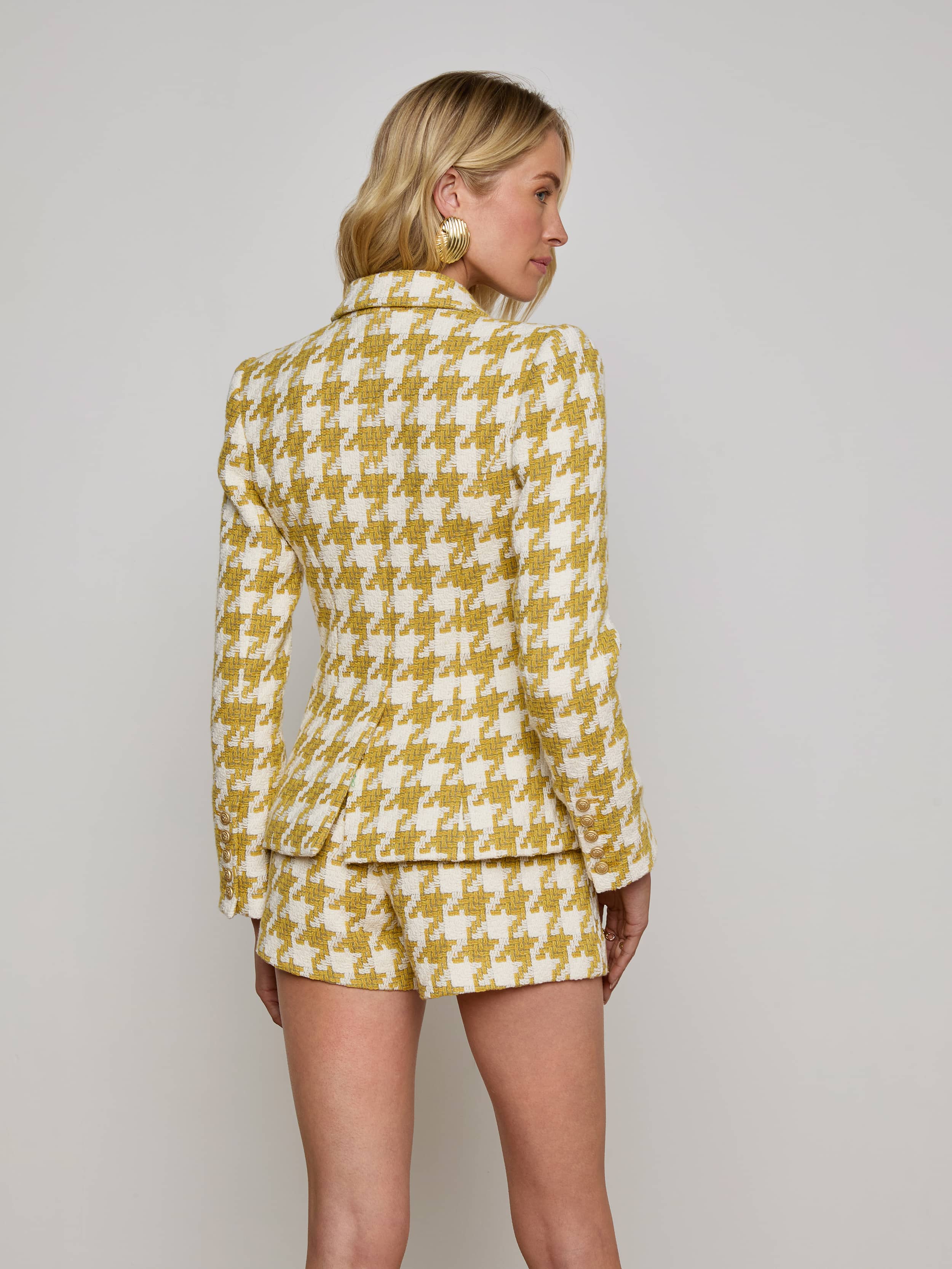 Marie Houndstooth Tweed Blazer - Image 4