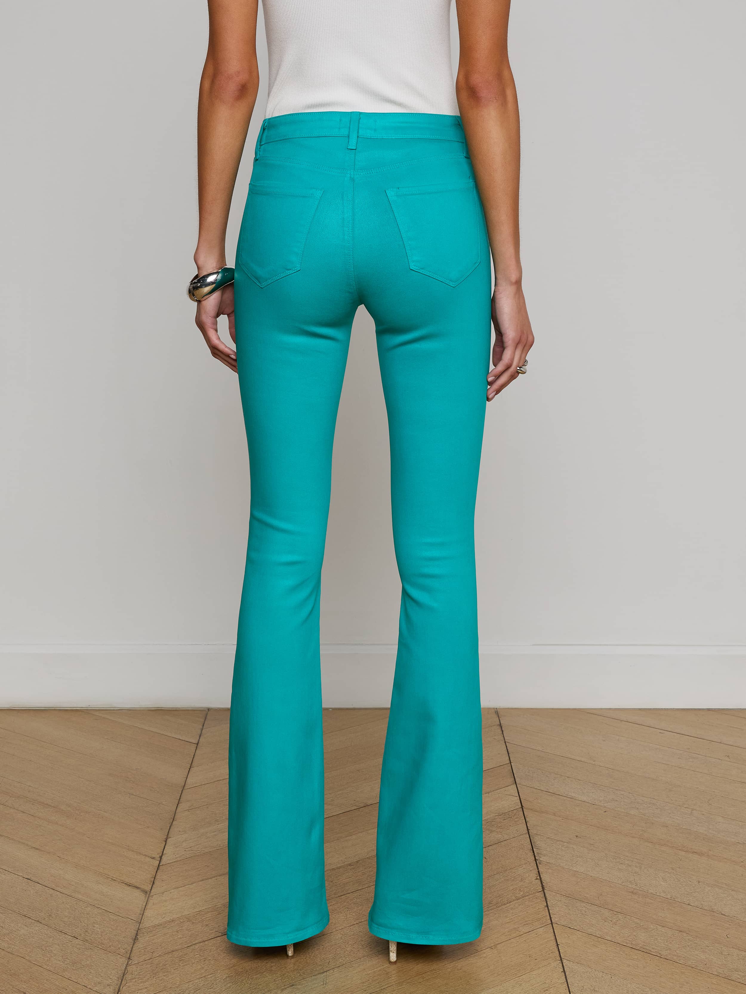 Marty Coated Flare Jean - Image 4