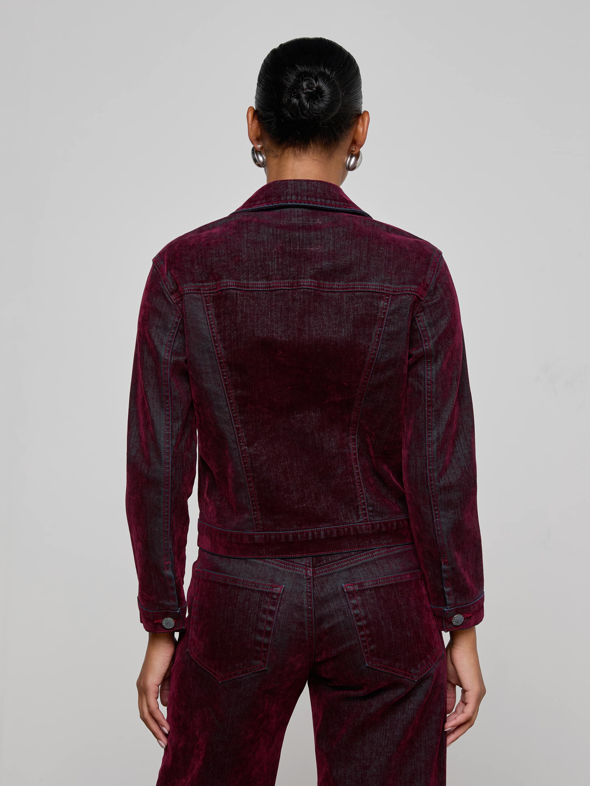 Maven Flocked Jean Jacket - Image 4