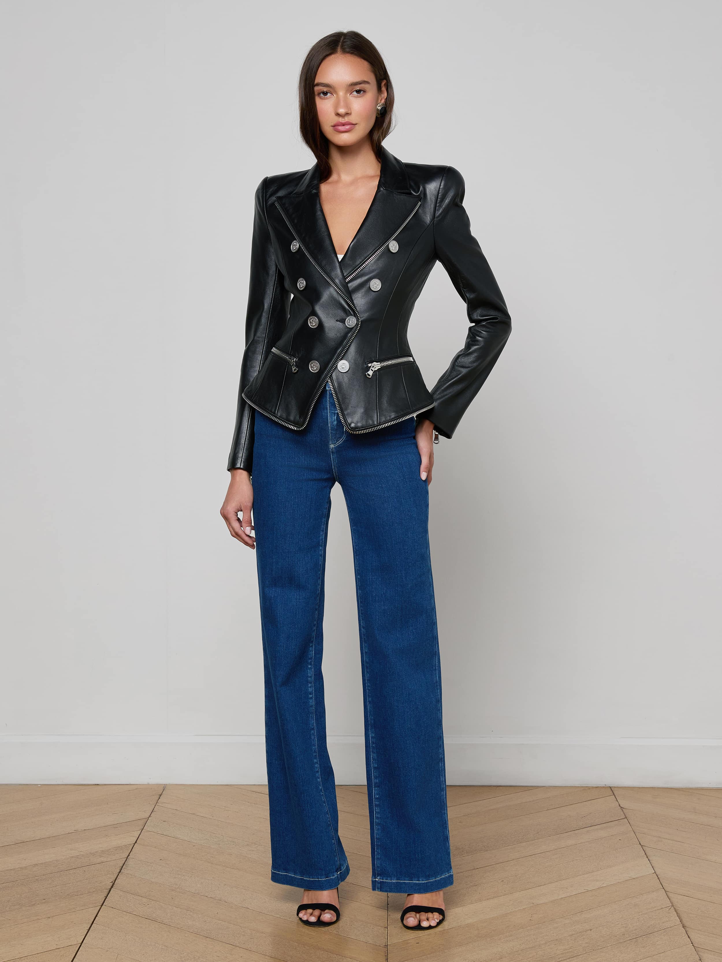 Ottilie Leather Blazer - Image 3