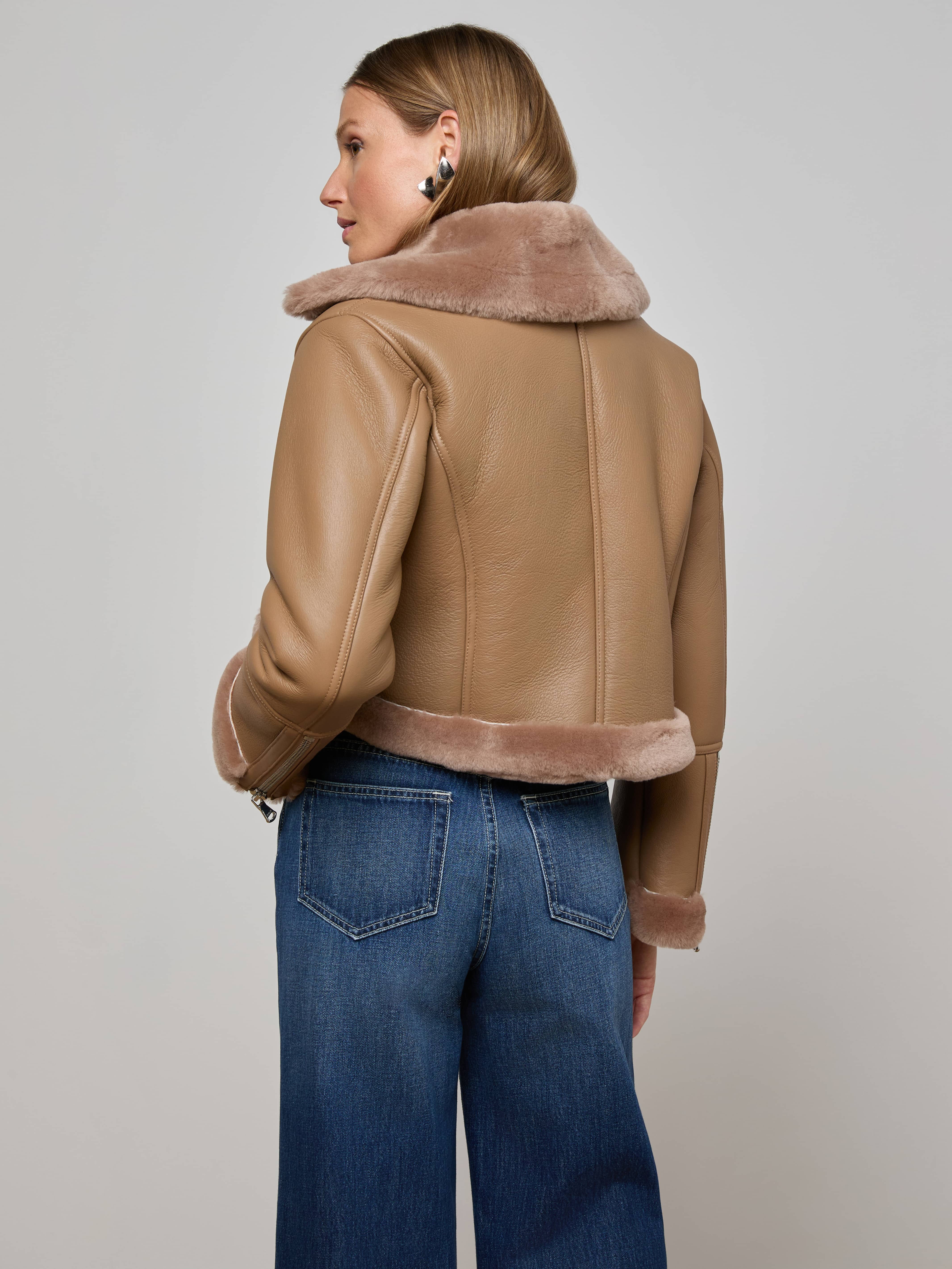 Pike Shearling Leather Jacket - Image 4