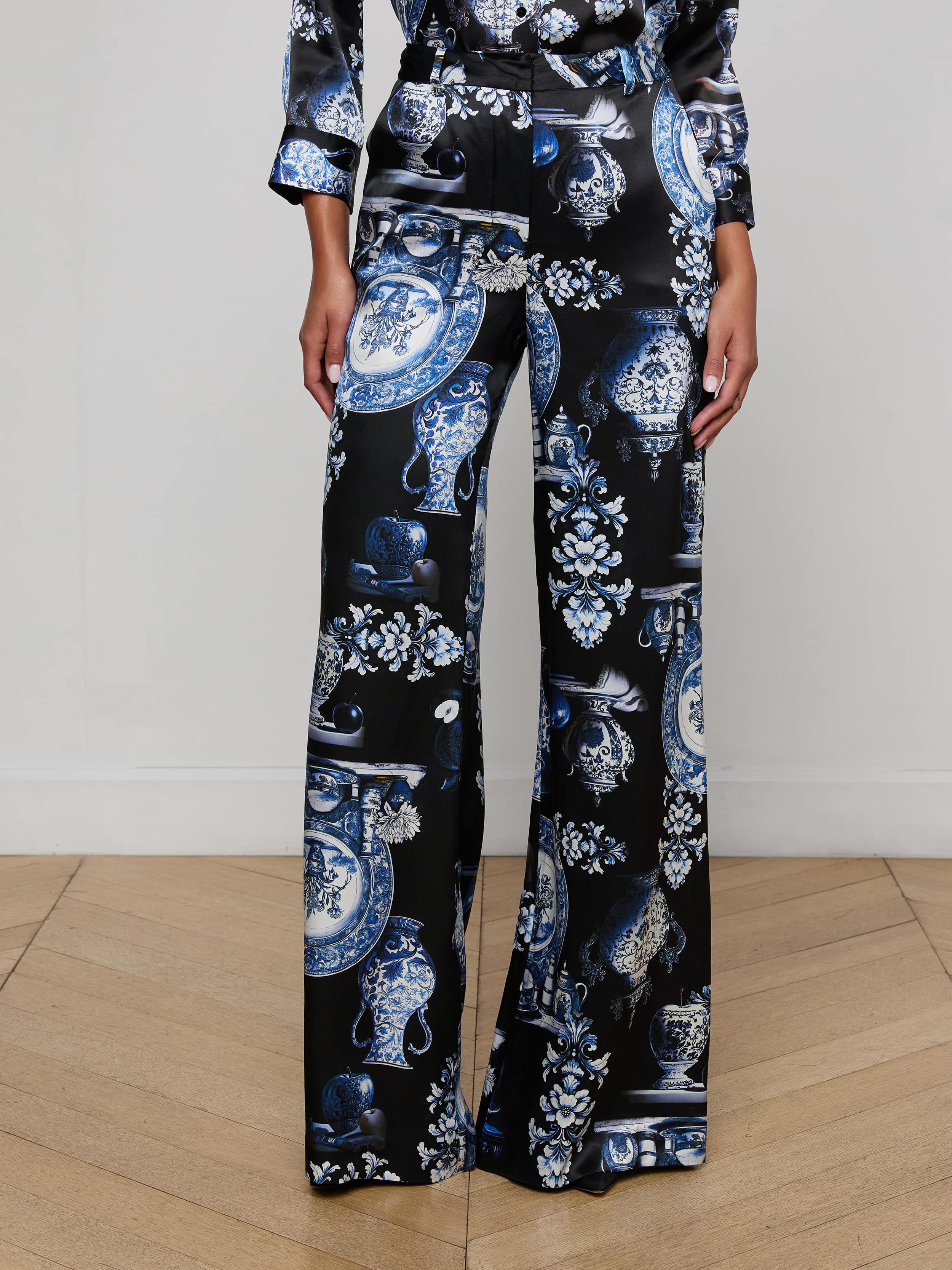 Pilar Silk Wide-Leg Pant - Image 2