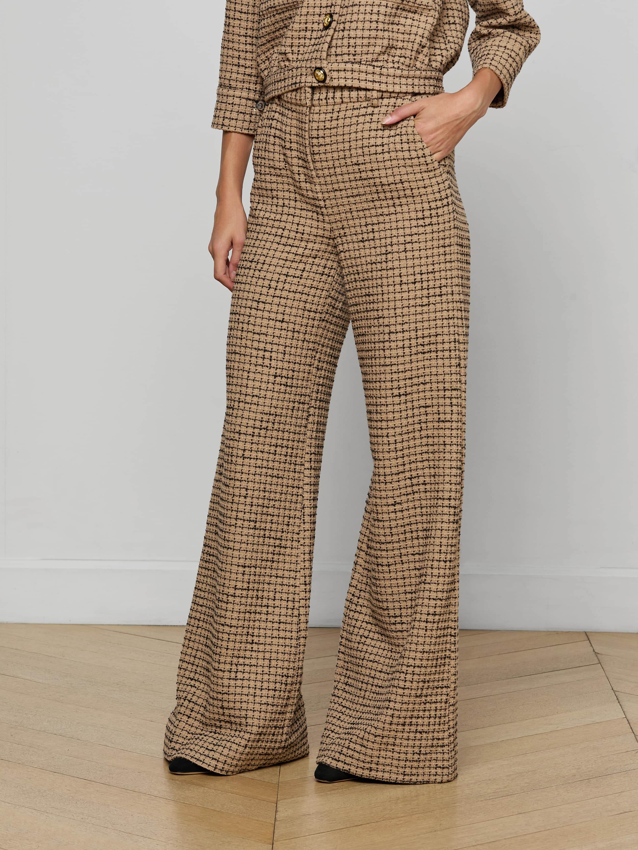 Pilar Tweed Wide-Leg Pant - Image 4