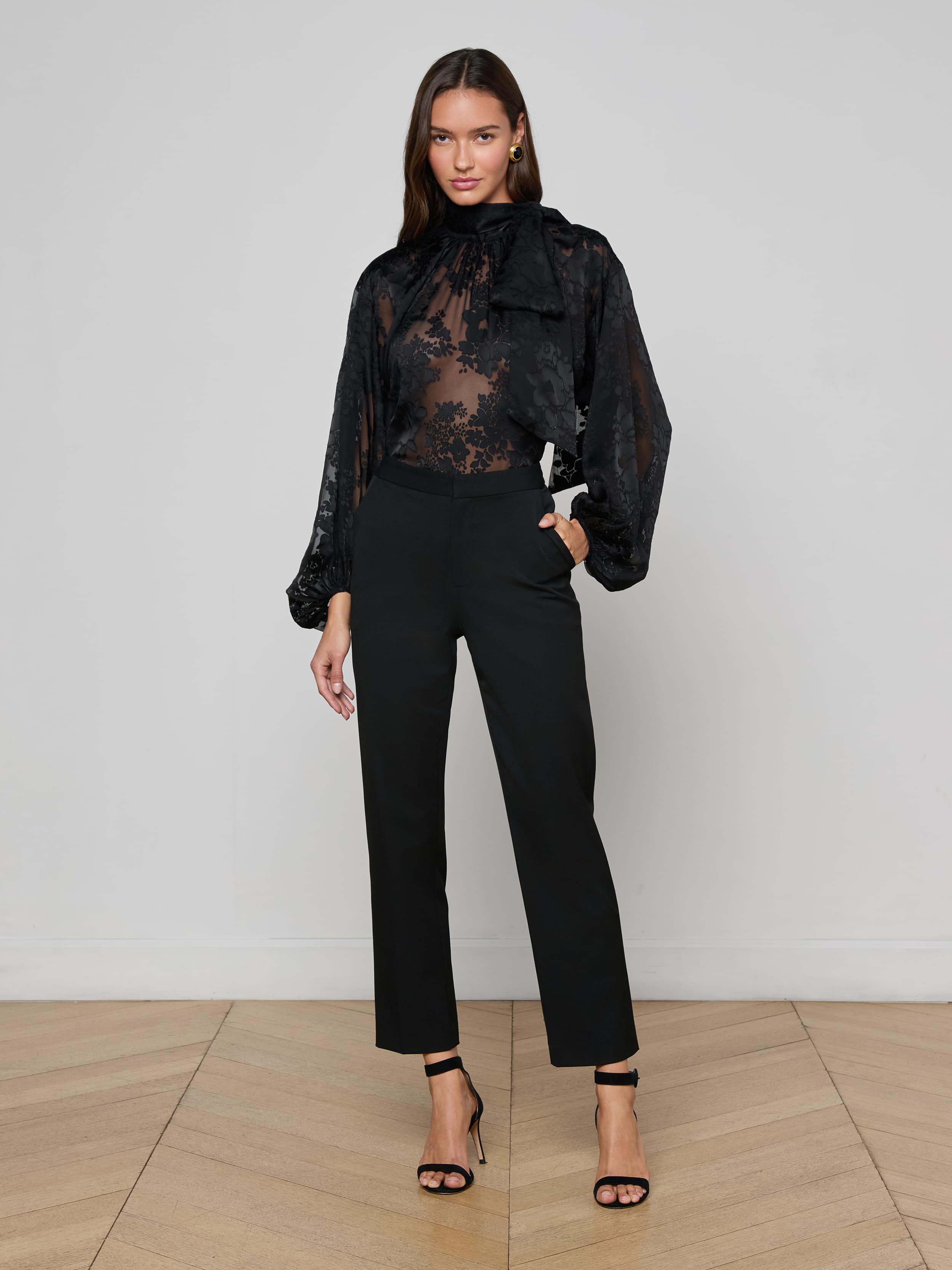 Rhett Burnout Satin Blouse - Image 5