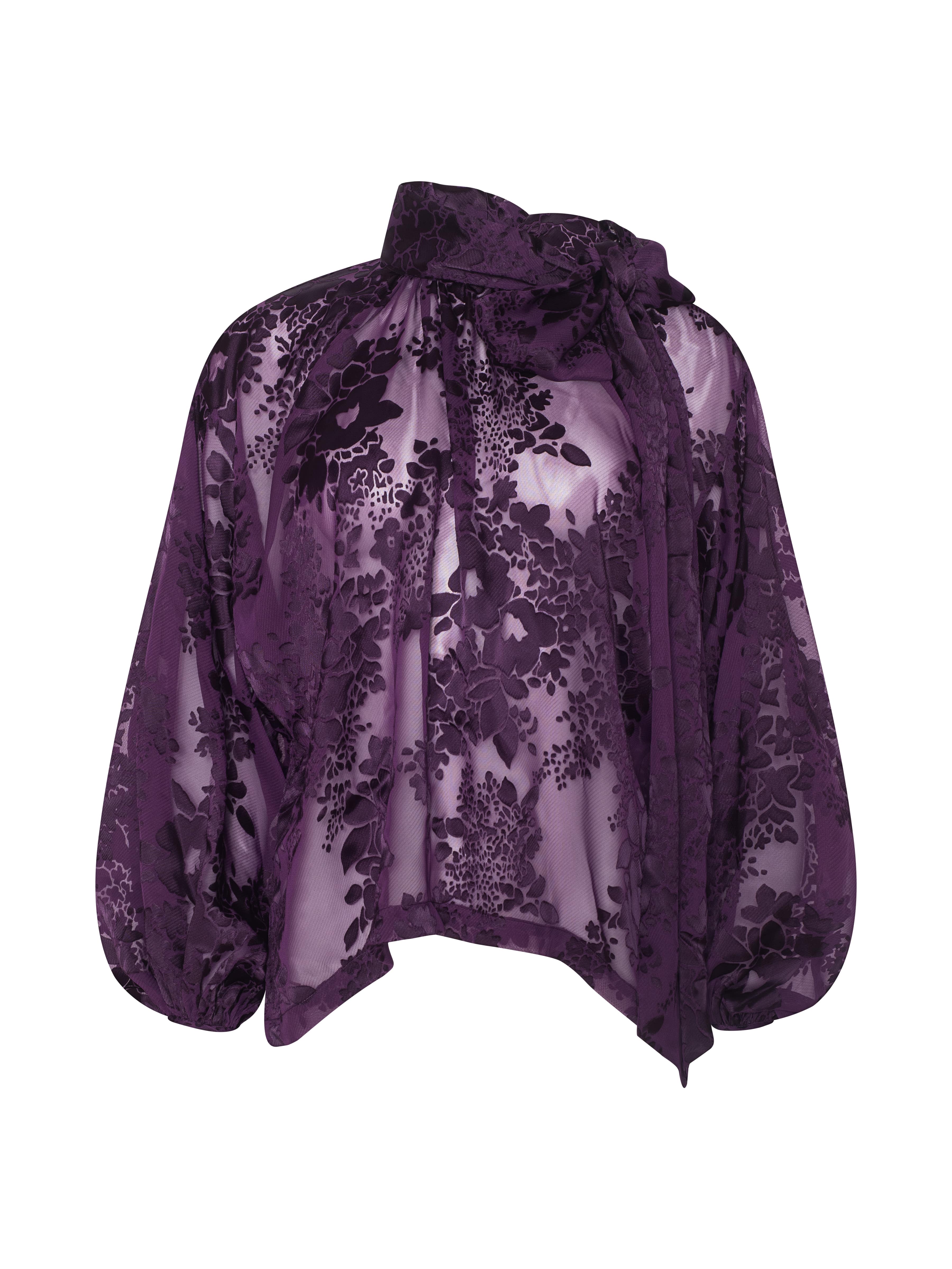 Rhett Burnout Satin Blouse - Image 7