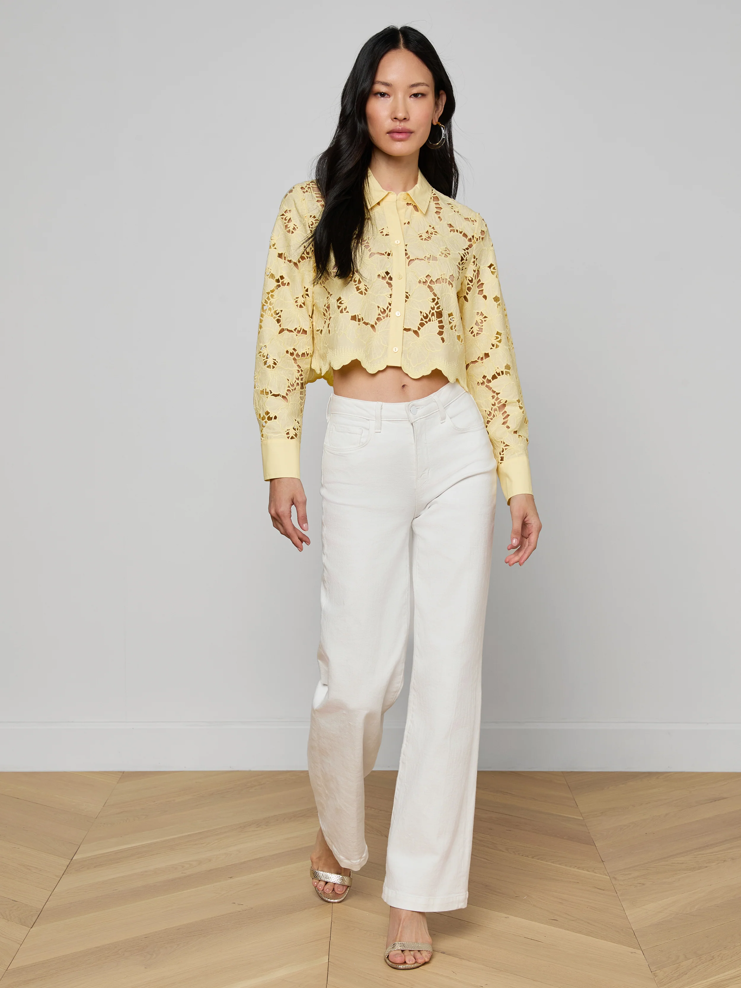Seychelle Cropped Eyelet Blouse - Image 4