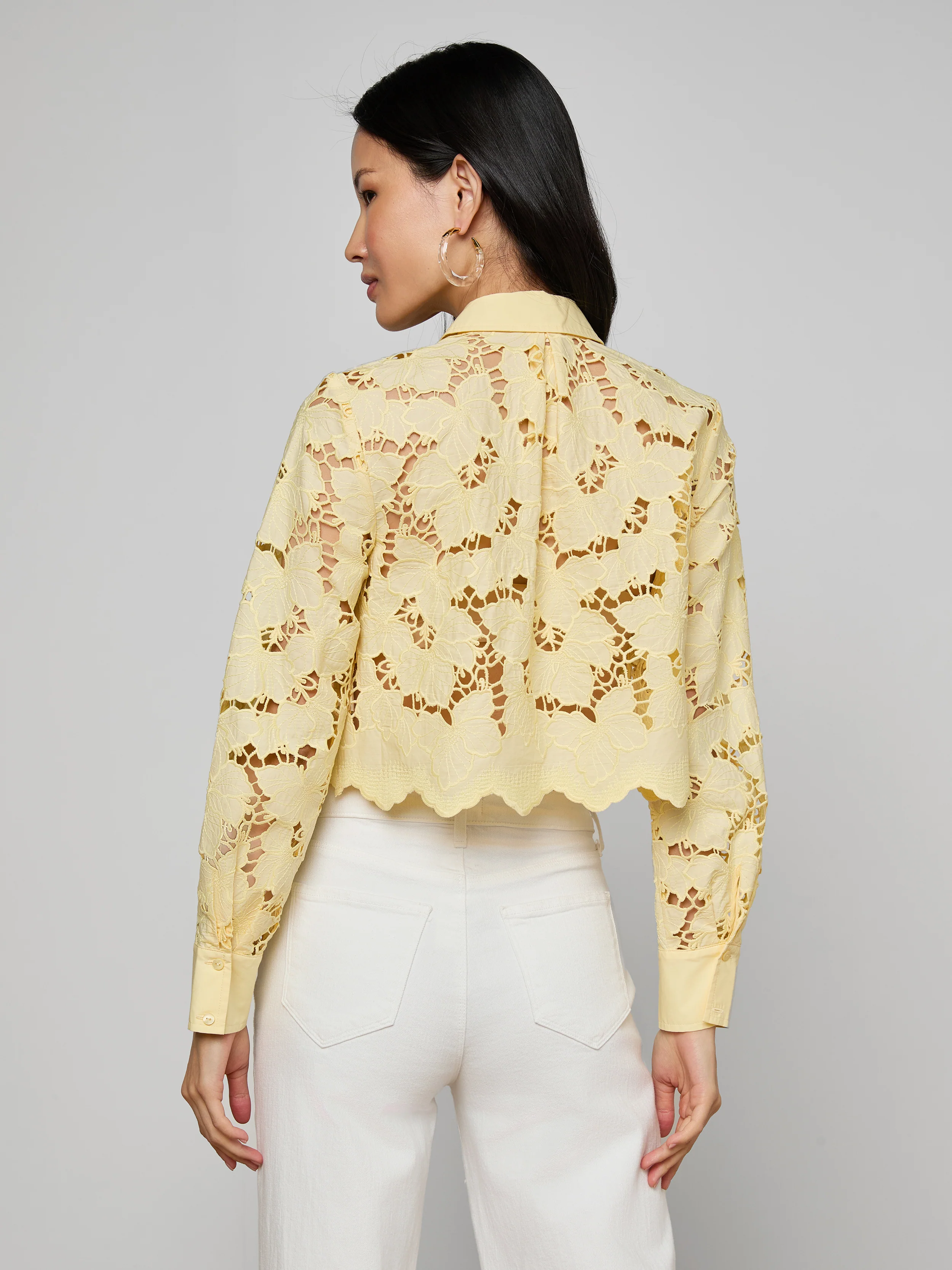 Seychelle Cropped Eyelet Blouse - Image 5
