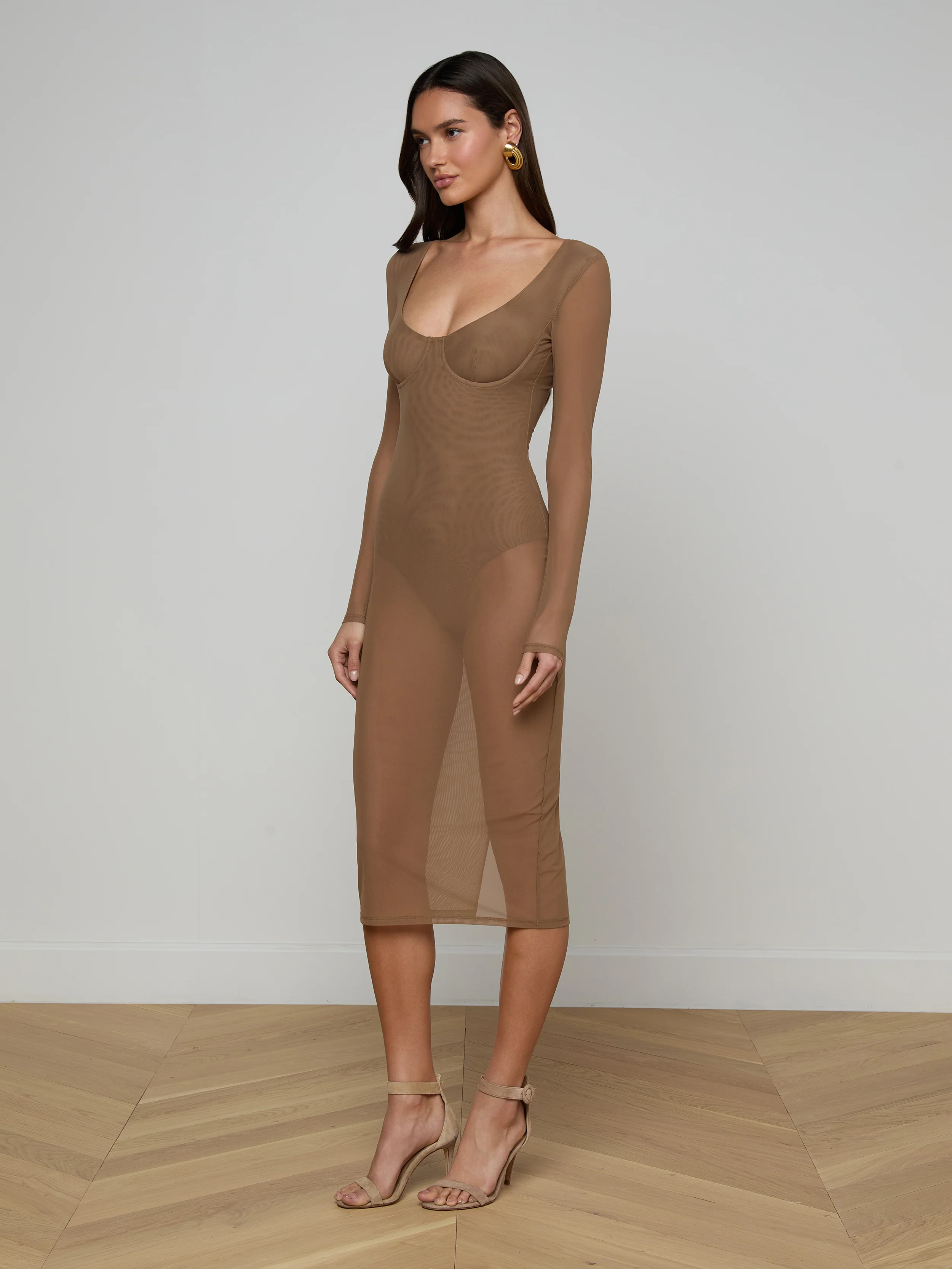 Sorella Mesh Midi Dress - Image 2