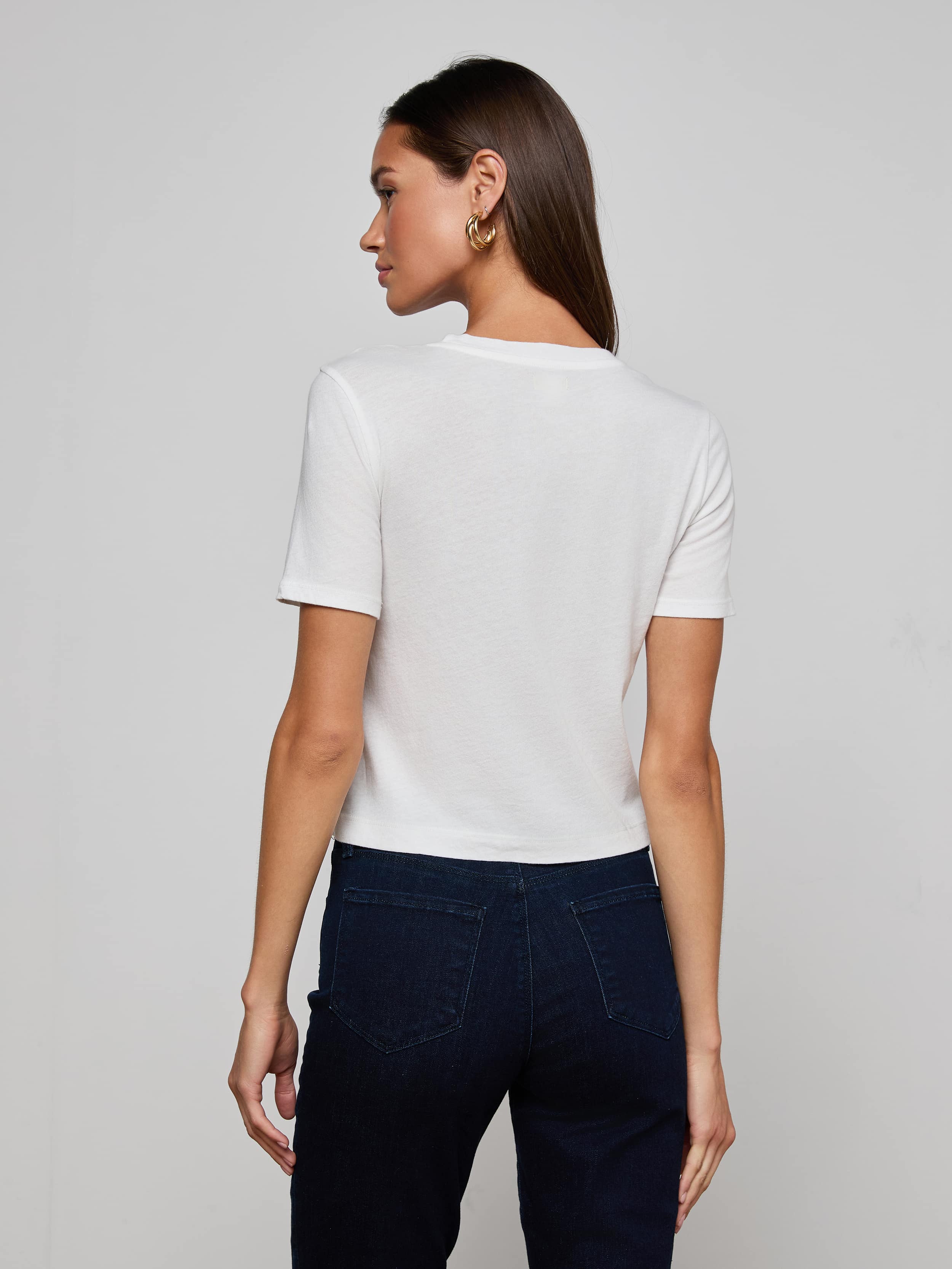 Stormy Cropped Cotton Tee - Image 4