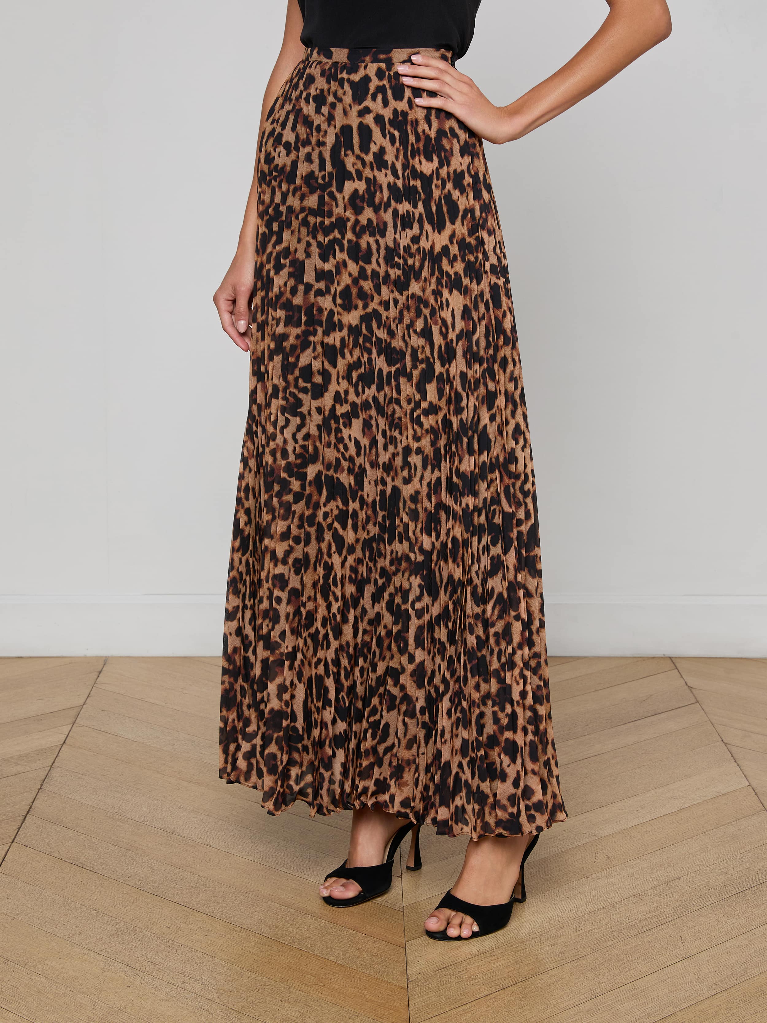 Torin Pleated Maxi Skirt - Image 4
