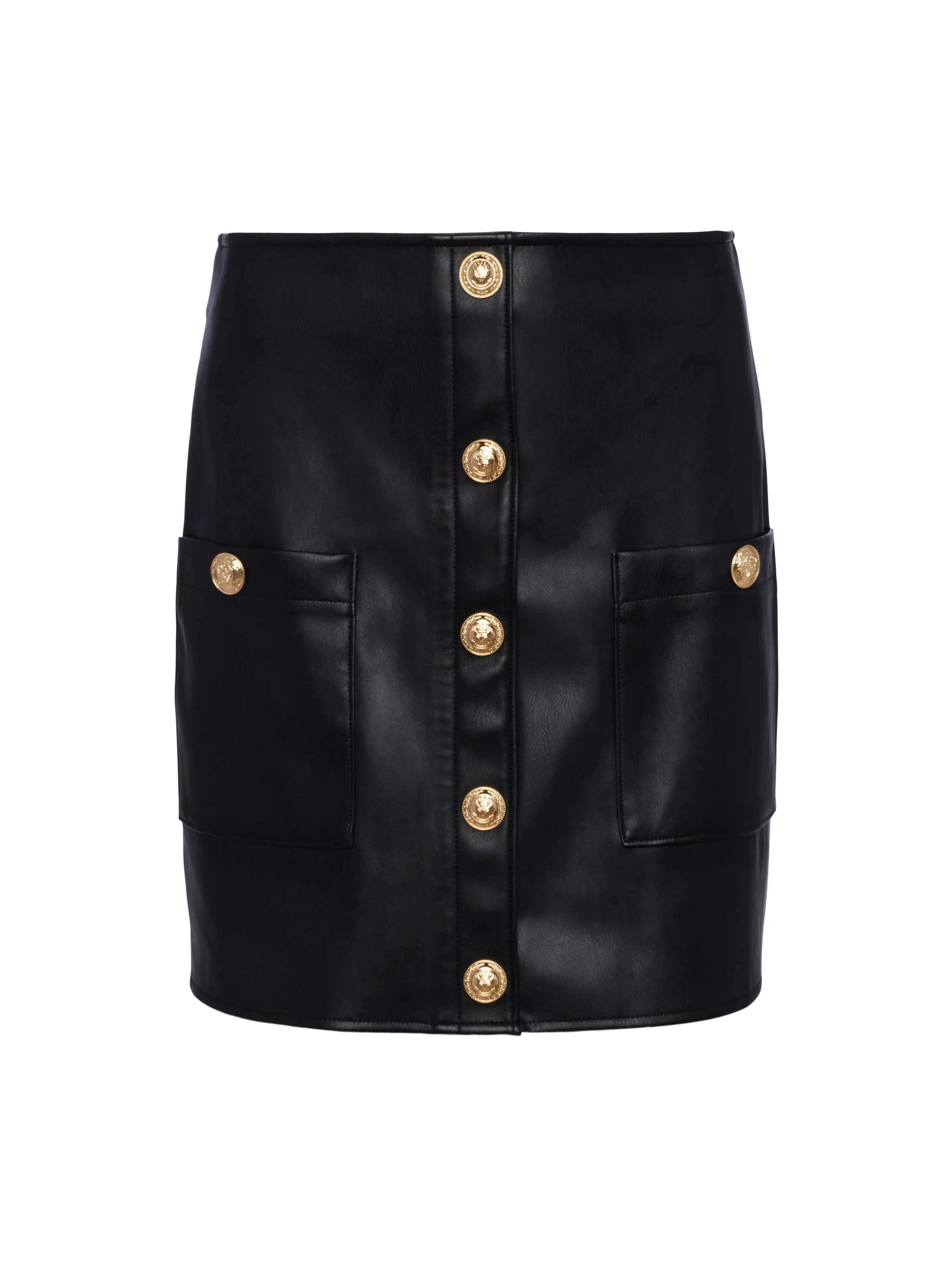 Truman Vegan Leather Mini Skirt - Image 5
