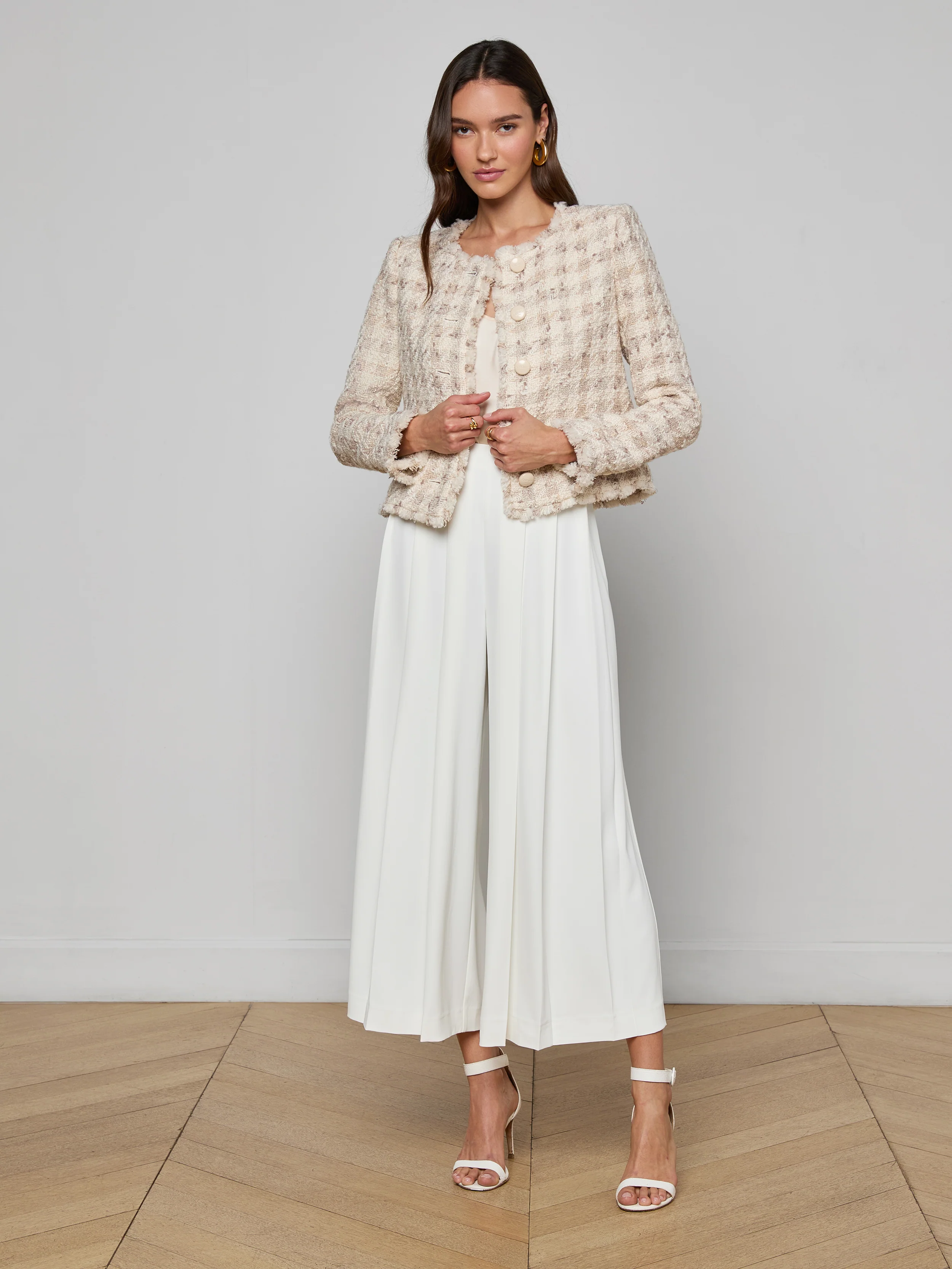 Zell Houndstooth Tweed Jacket - Image 4