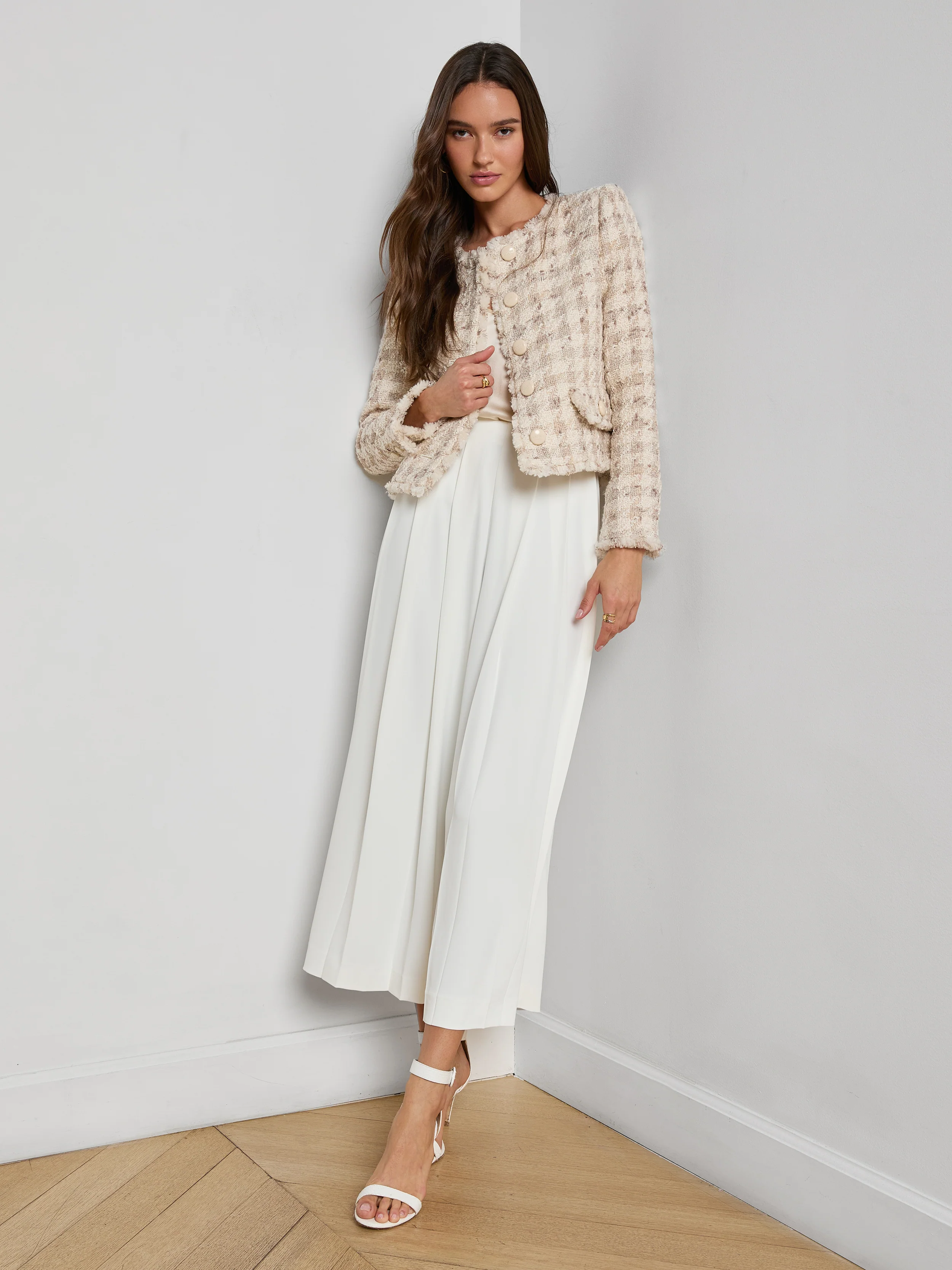 Zell Houndstooth Tweed Jacket - Image 6